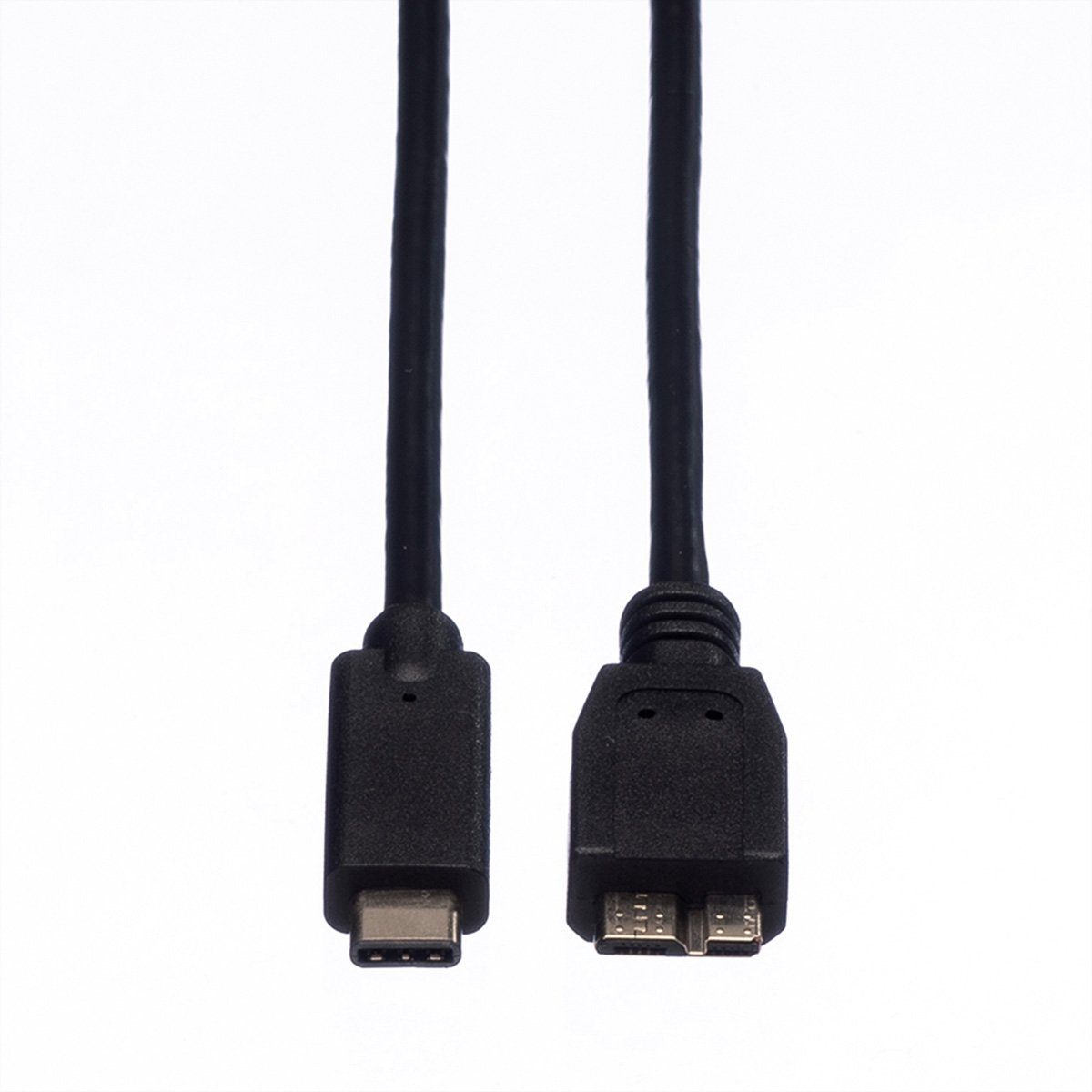 ROLINE USB 3.2 Gen 1 Kabel, C-Micro B, ST/ST USB-Kabel, USB Typ C (USB-C) Männlich (Stecker), USB 3 Typ Micro B Männlich (Stecker) (100.0 cm)