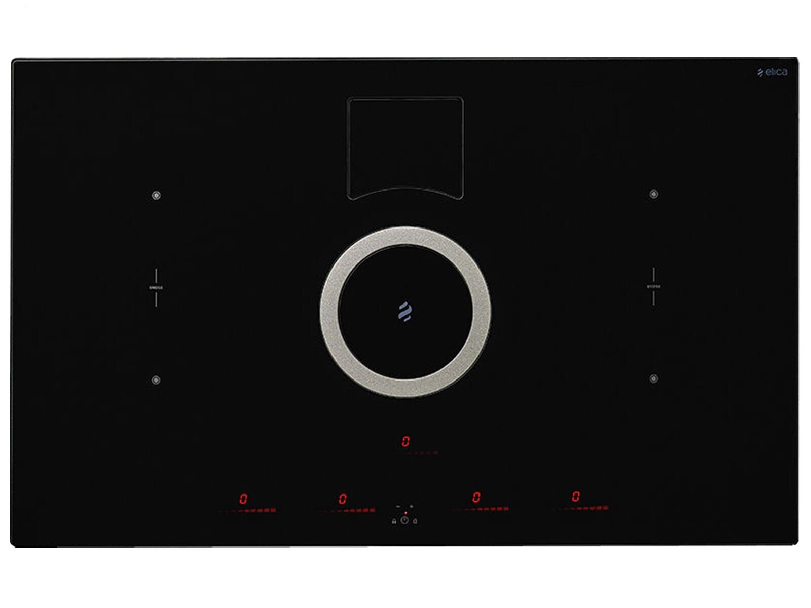 Elica Kochfeld mit Dunstabzug PRF0146210A, Timer, TouchControl-Bedienung