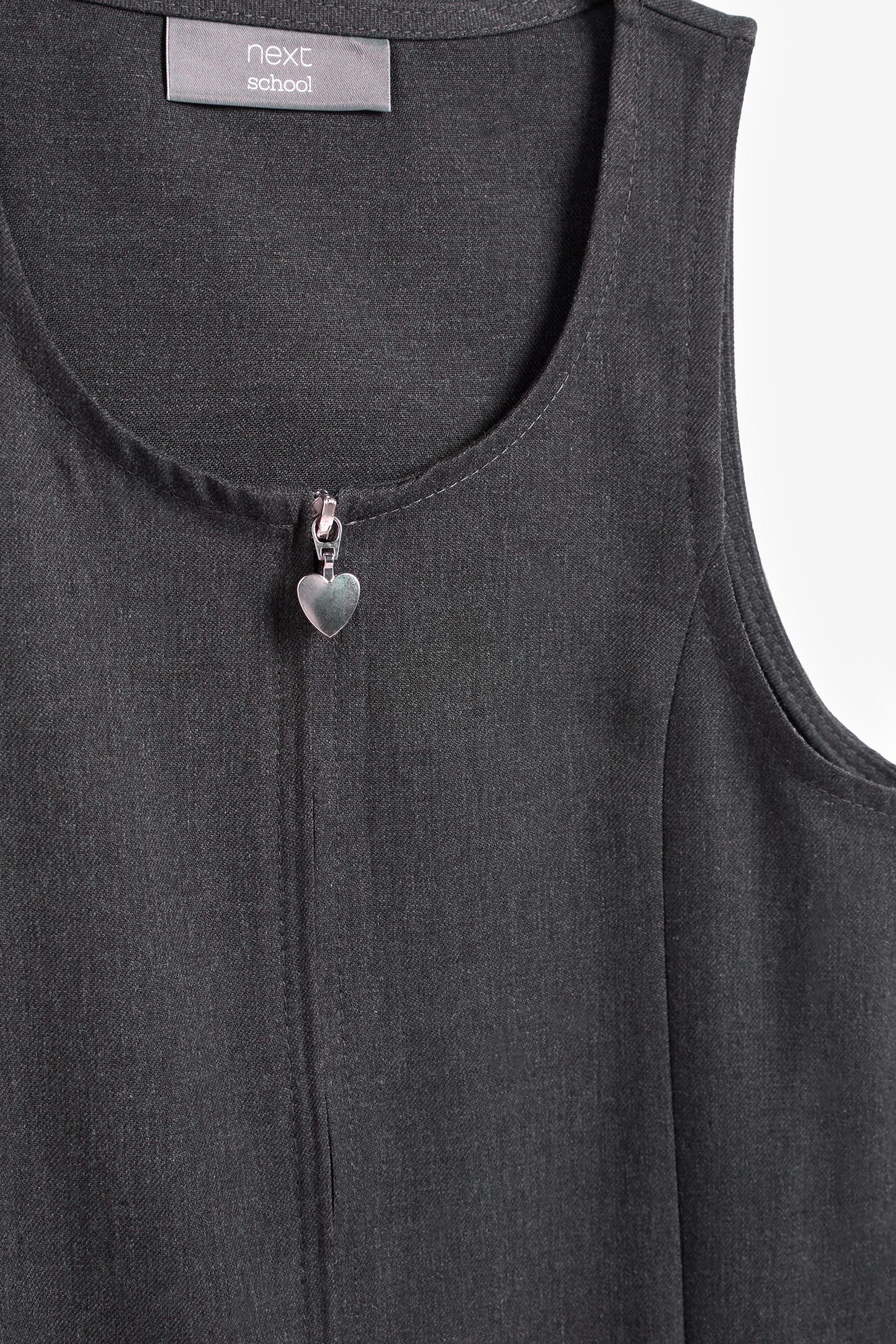 Next Latzkleid mit Grey Reißverschluss vorne (1-tlg) Kleid