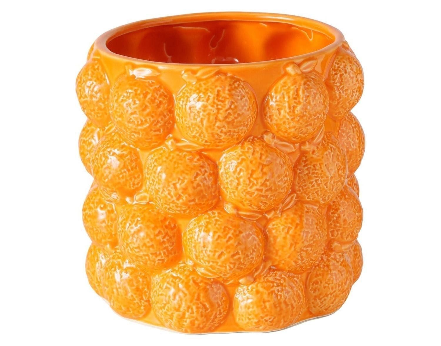 BOLTZE GRUPPE GmbH Übertopf ORANGE, Ø 17 x H 15 cm, Porzellan, (1 St), mit günstig online kaufen