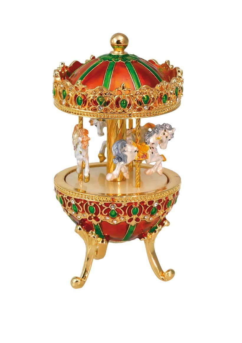 Musicboxworld Spieluhr Karussell Metall gold