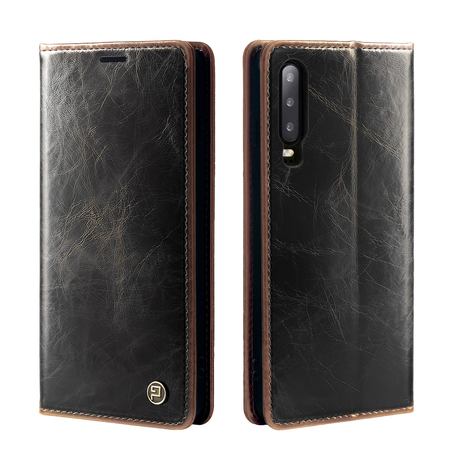 Tec-Expert Handyhülle Tasche Hülle für Huawei P30 Pro 6.47 Zoll, 6.47, Cover Klapphülle Case mit Kartenfach RFID Schutz aufstellbar