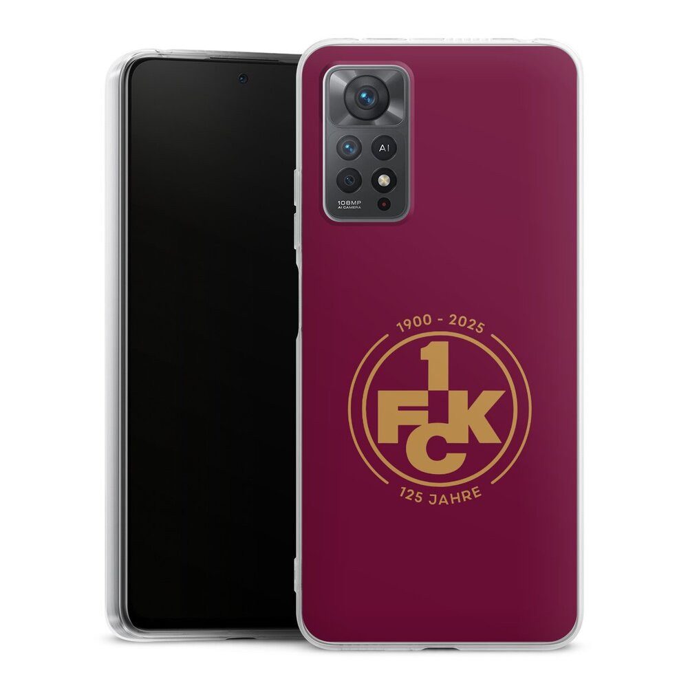 DeinDesign Handyhülle 1. FC Kaiserslautern 1. FCK 125 Jahre 1. FCK 125. Jubiläum, Xiaomi Redmi Note 11 Pro 4G Silikon Hülle Bumper Case Smartphone Cover