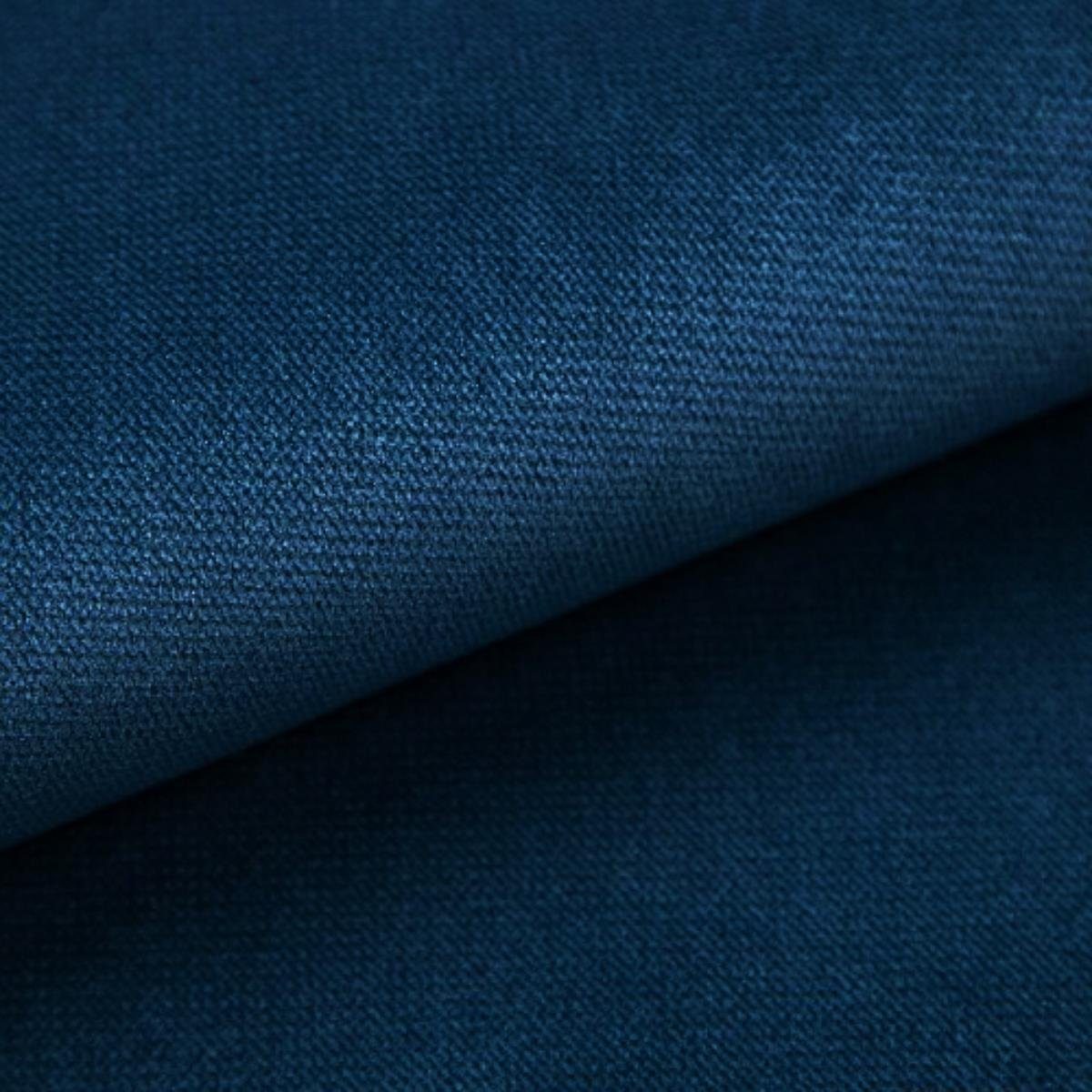 mit und Ecksofa Schlaffsofa U Beautysofa blau Ecksofa Ben Schlaffunktion Velour Bettkasten