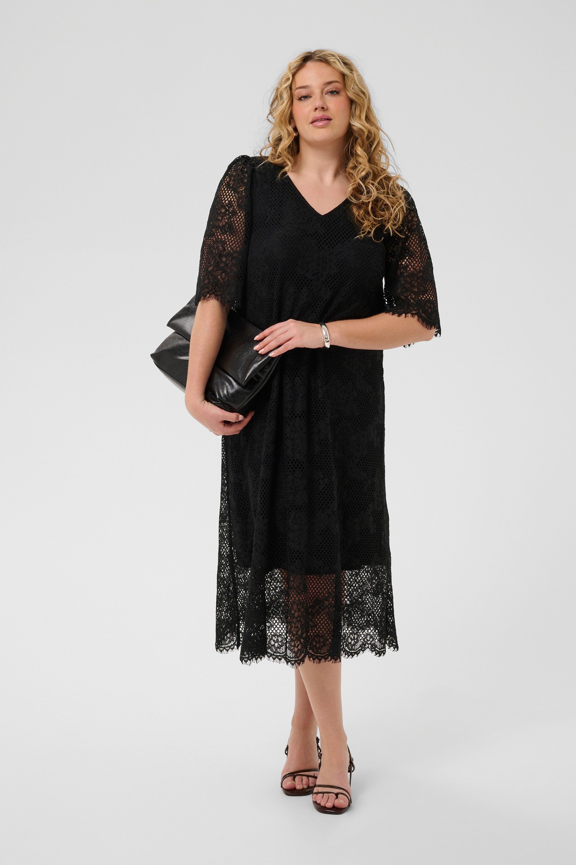 KAFFE Curve Strickkleid Kleid KCcarley Große Größen