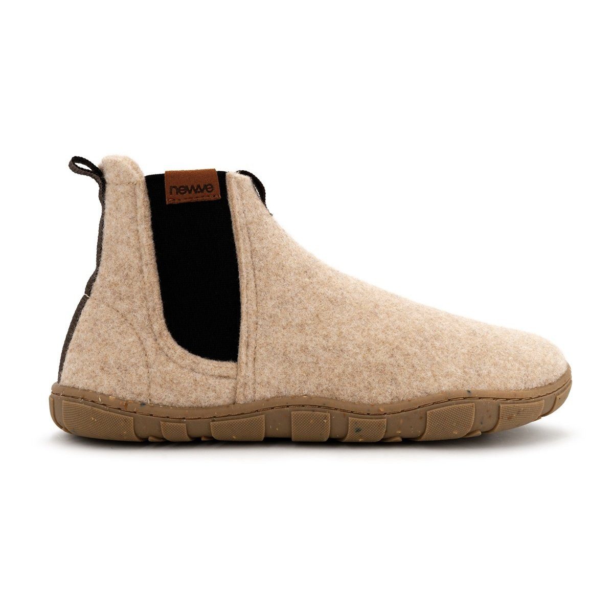 New.Ve Sneaker Skyline (Filzwolle) hellbraun Barfußschuh