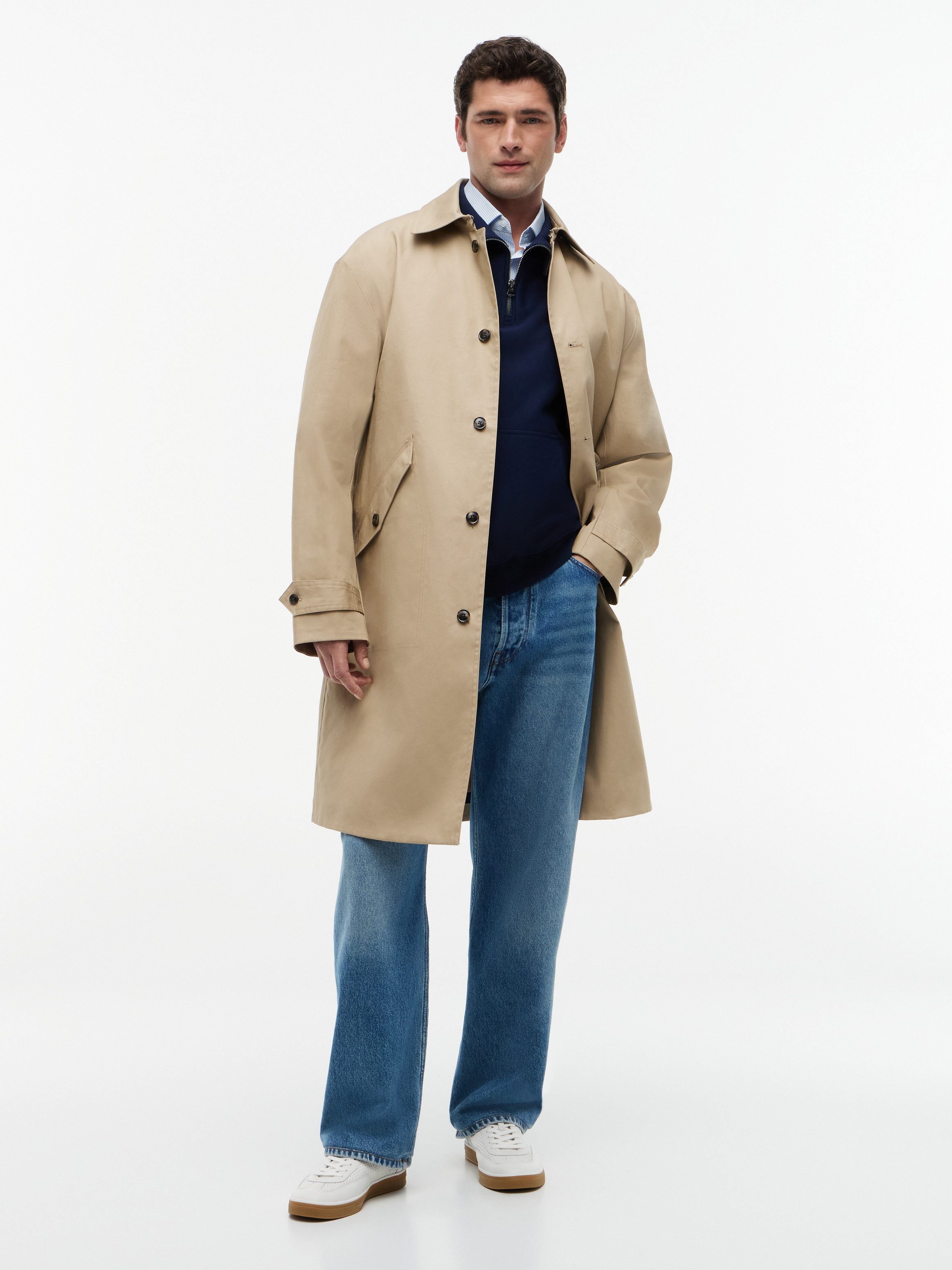 Tommy Hilfiger Langmantel DC TECHNICAL COTTON CARCOAT