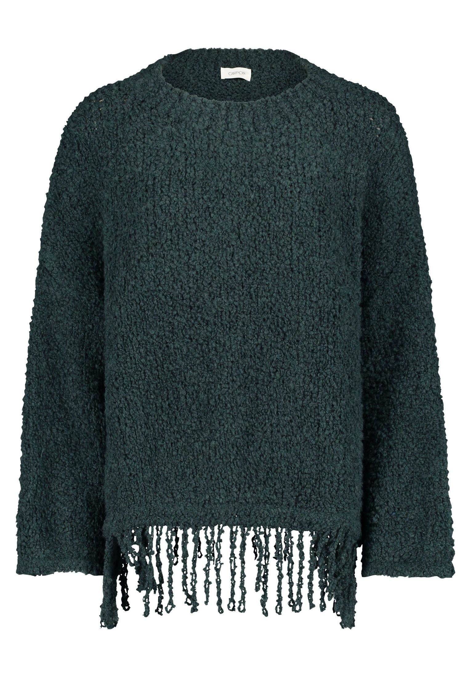 Cartoon Strickpullover Damen Strickpullover mit Fransen (1-tlg) Fransen günstig online kaufen