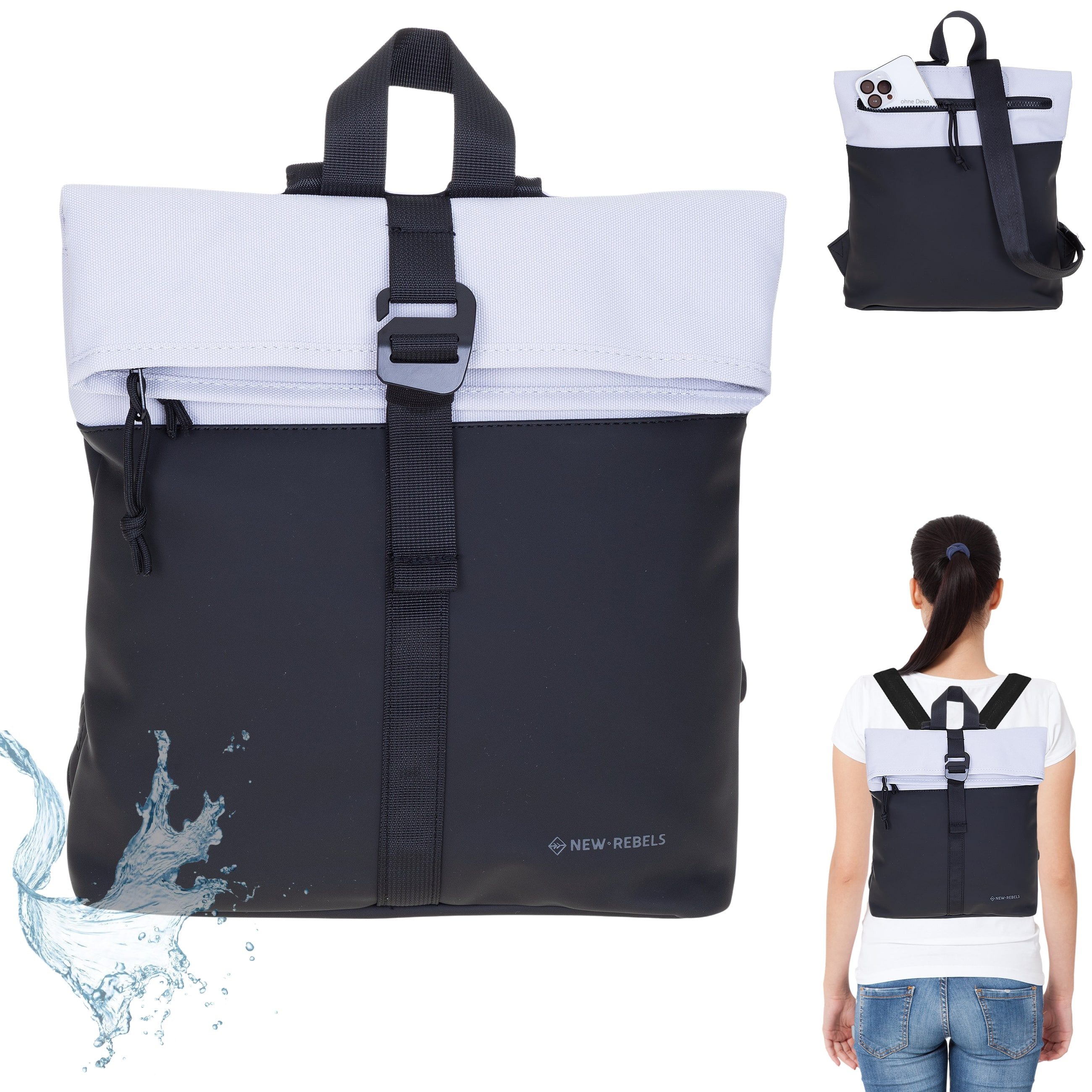NEW REBELS Freizeitrucksack Damen klein Rucksack Handtasche Tasche, Reise F günstig online kaufen