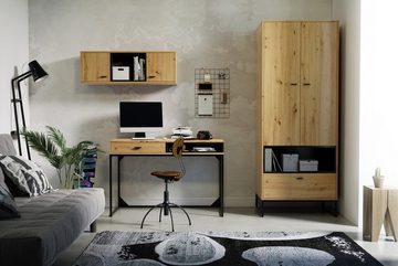 Furnix Schreibtisch RELIO PC-Tisch Arbeitsplatz Scandi-Design, mit Schublade, Ablage, B120 x H80,5 x T60 cm