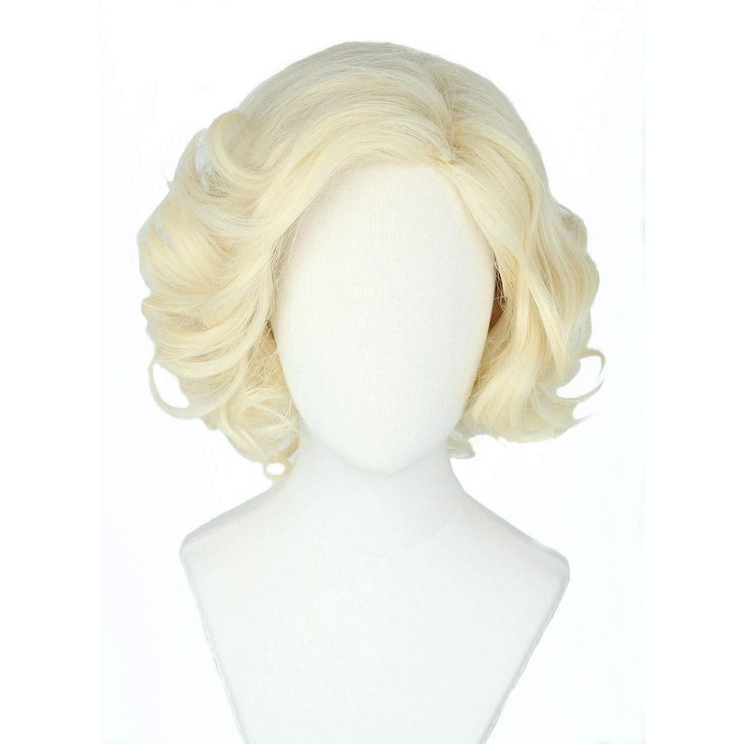 LuxusKollektion Kostüm-Perücke Perücke Damen Synthetisch Kurz Lockig Pony Cosplay blonde