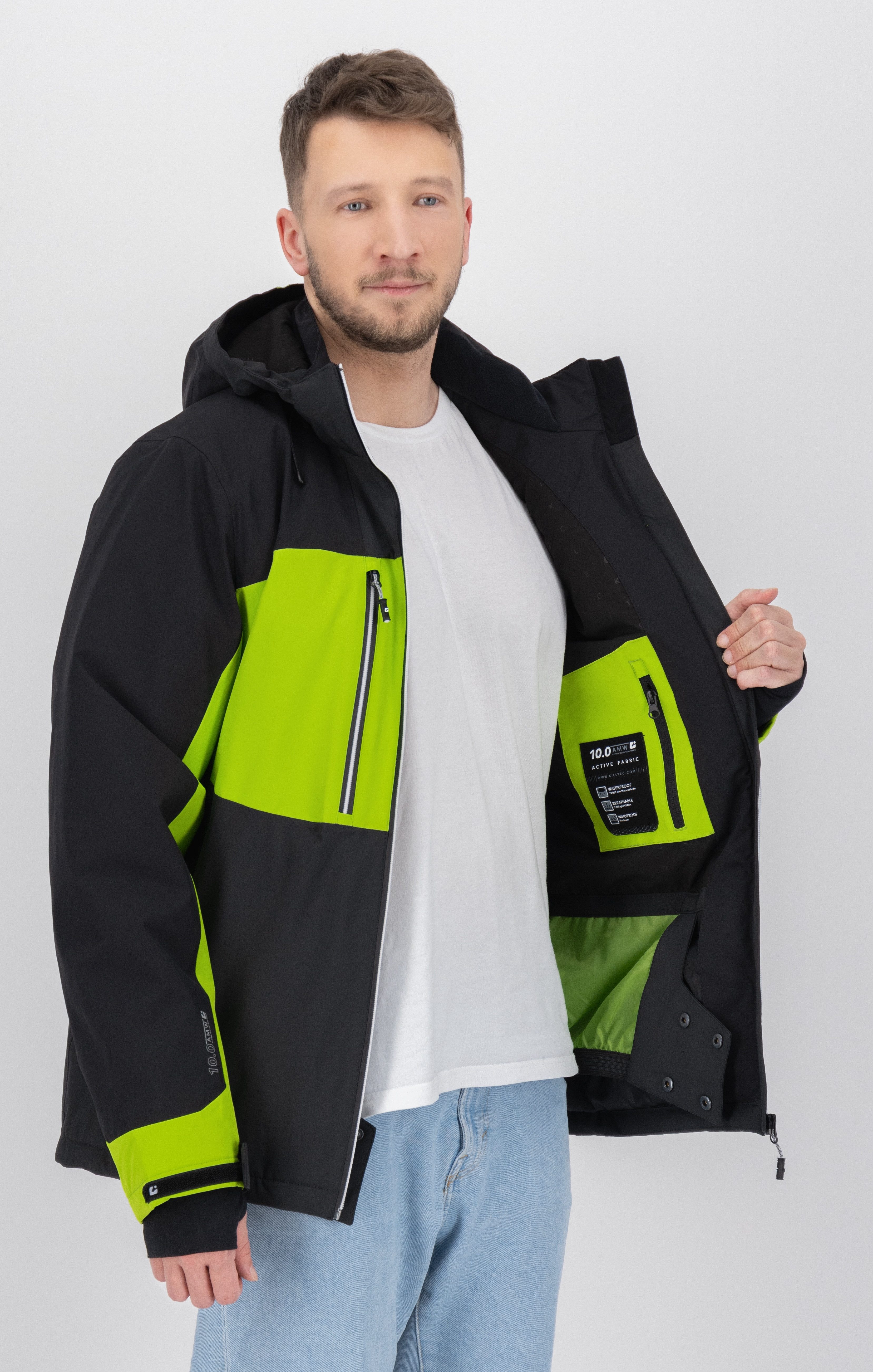 Killtec Winterjacke KSW 465 MN SKI JCKT Ski- und Winterjacke OS MEN mit abnehmbarer Kapuze. mit Schneefang