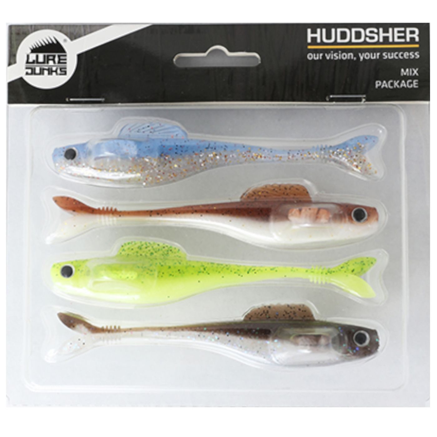 Kunstköder Lurejunks Huddsher 11,5cm - 4 Gummifische
