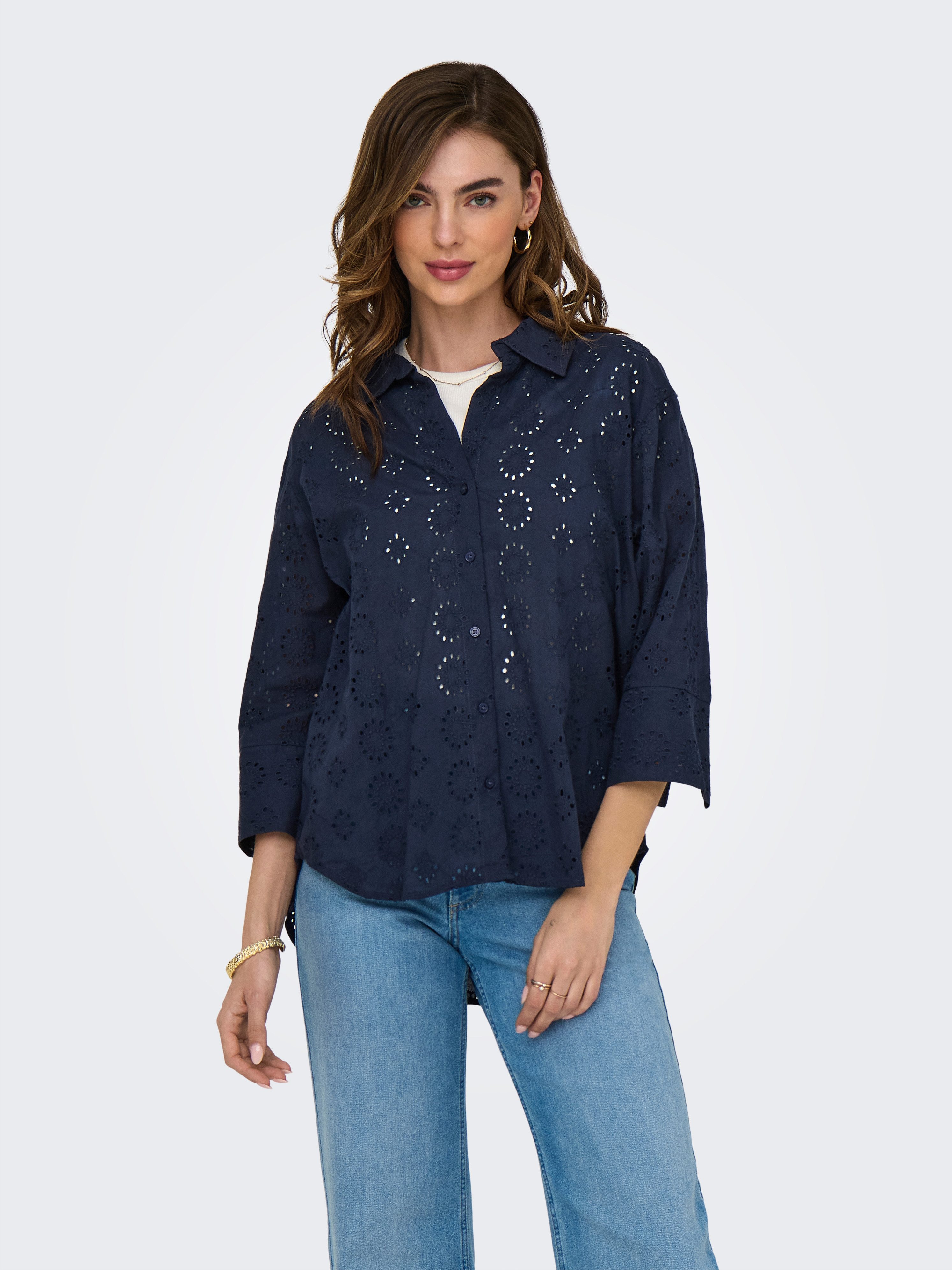 Hemdbluse JDYTALLIE 3/4 LONG SHIRT WVN NOOS