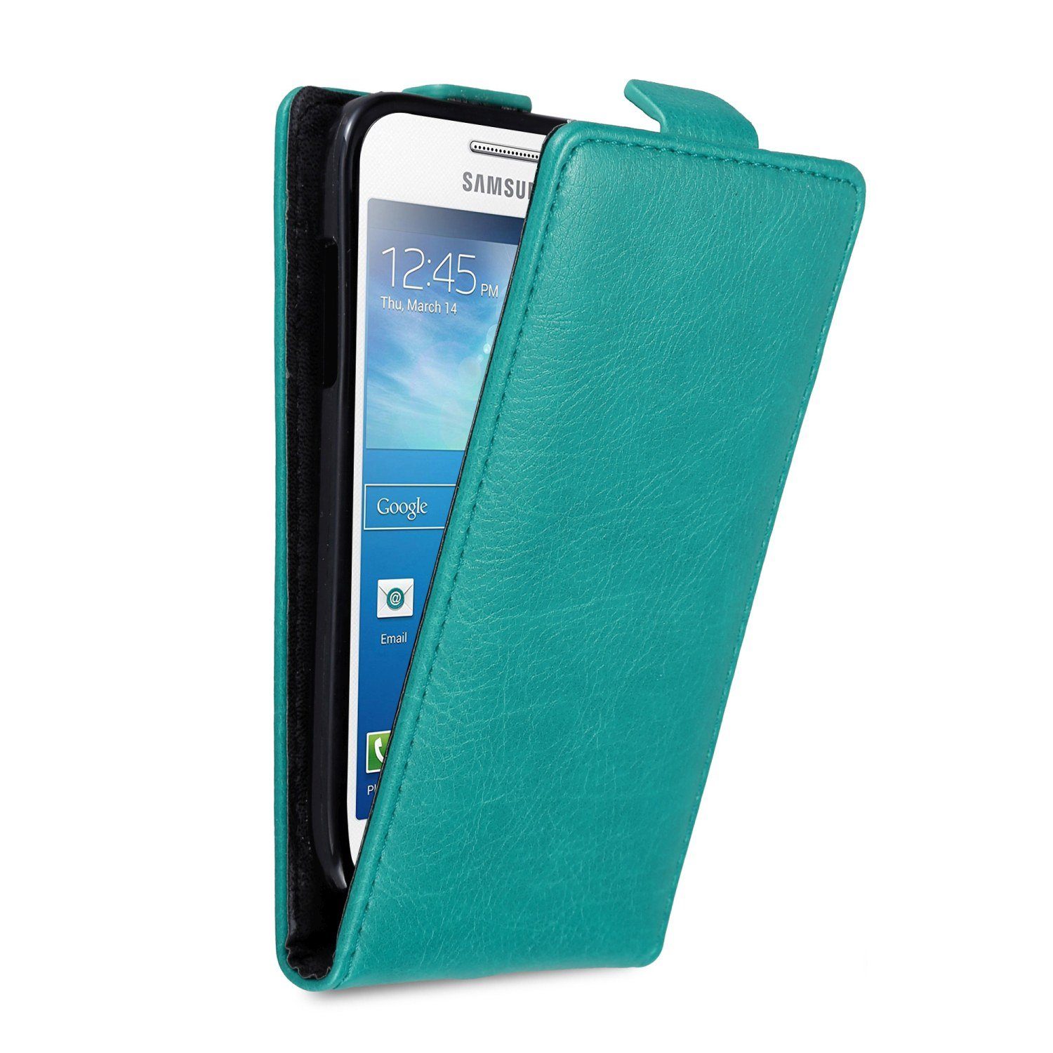 Cadorabo Handyhülle für Samsung Galaxy S4 MINI Hülle Samsung Galaxy S4 MINI, Handy Schutzhülle, Klappbare Hülle, Kunstleder mit Magnetverschluss