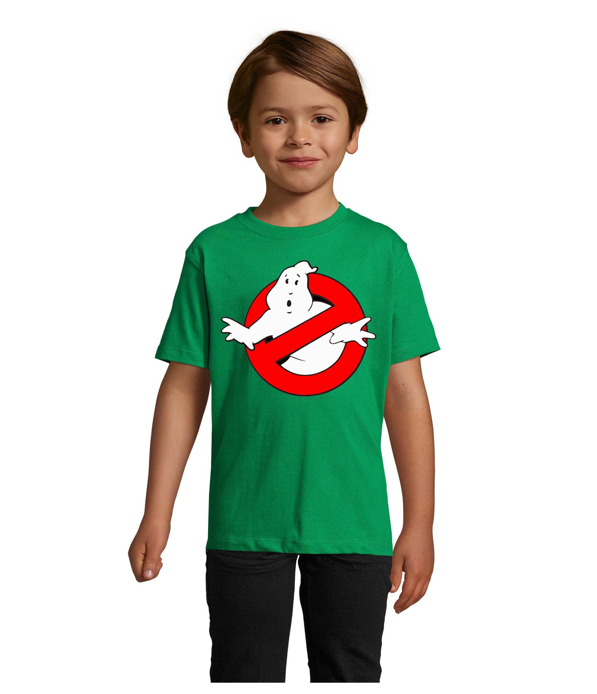 Farben Ghostbusters Geister T-Shirt Mädchen & Ghost in Kinder & Geisterjäger Grün Blondie vielen Jungen Brownie