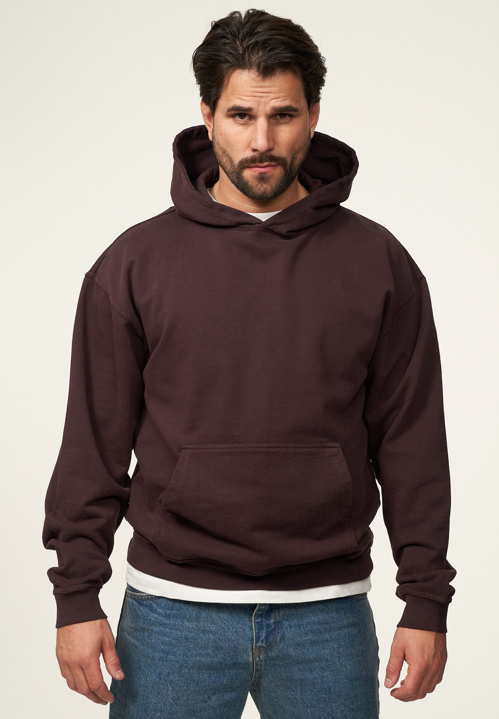 BEHYPE STUDIOS Hoodie BHSOITA Herren Heavy Oversize Blank Kapuzenpullover S günstig online kaufen