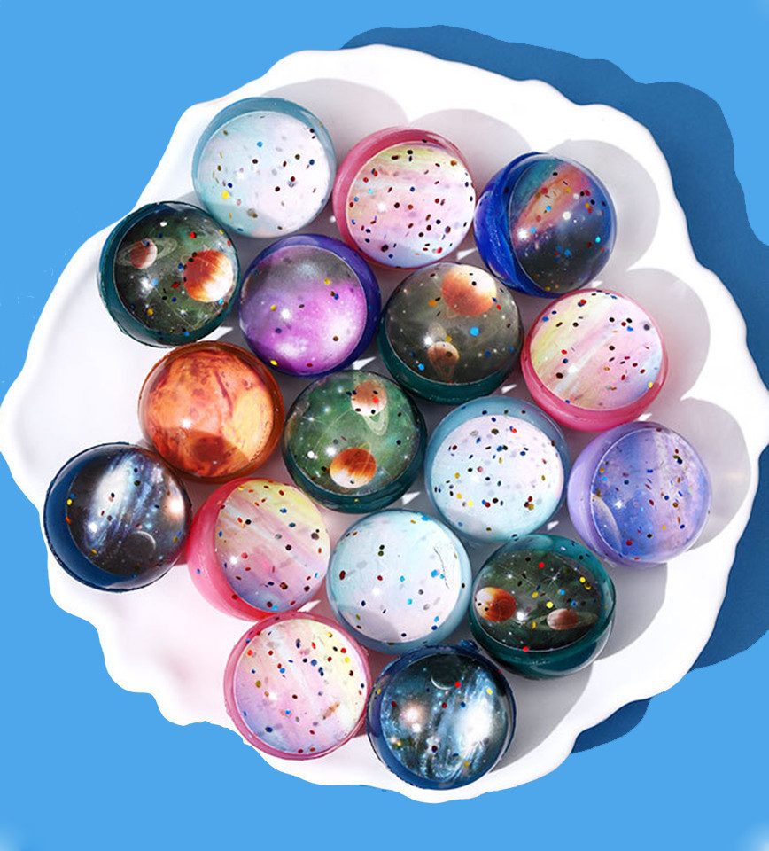 CLTYQ Flummi 30 Stück Flummies für Kinder, Flummi Planeten Spielzeug Geschenk (30-St), give aways mitgebsel Kindergeburtstag gastgeschenke Partygeschenke