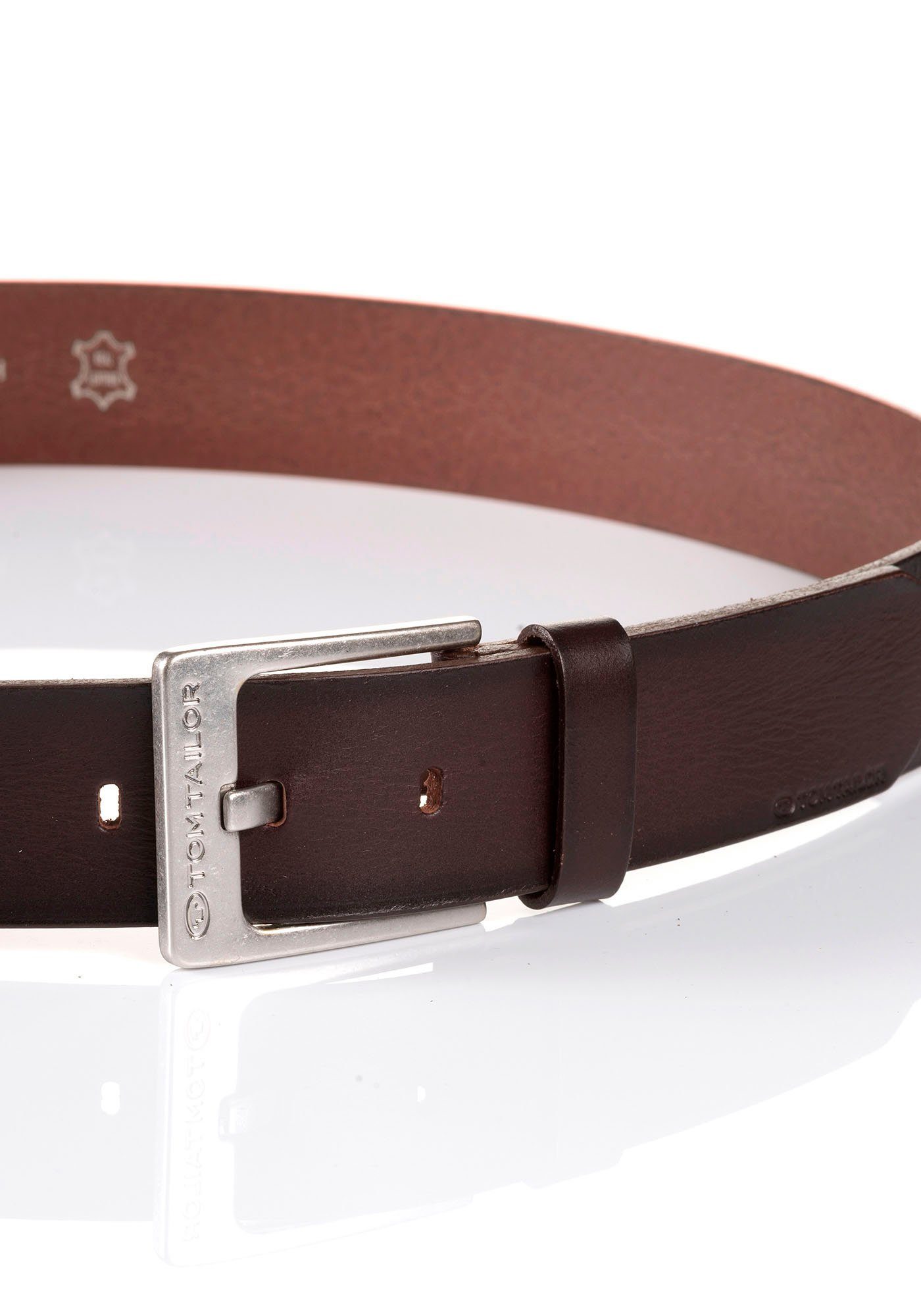 TOM TAILOR Ledergürtel TTCALVINPLUS 4 cm günstig online kaufen