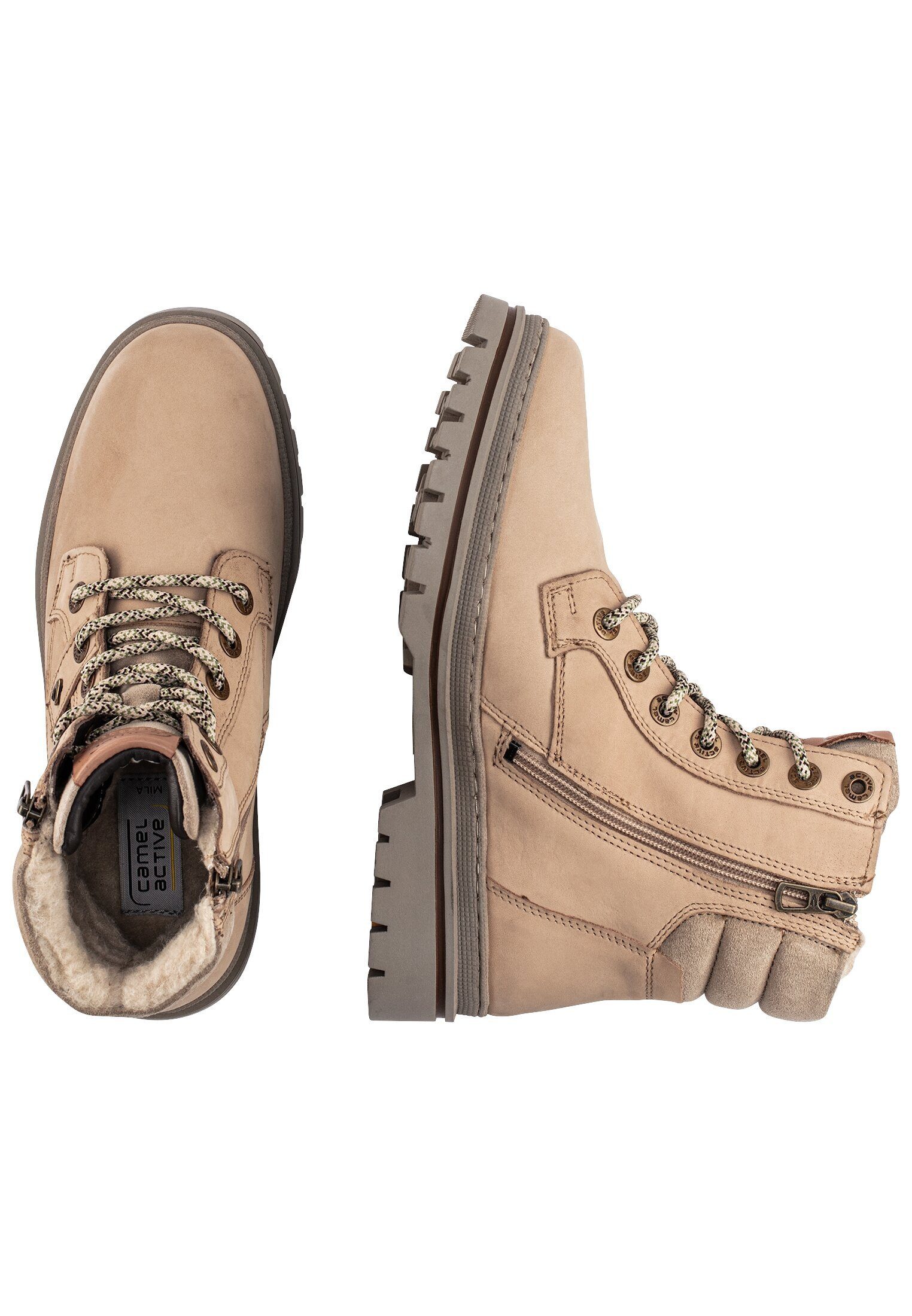 camel active Leder Boot Schnürschuh