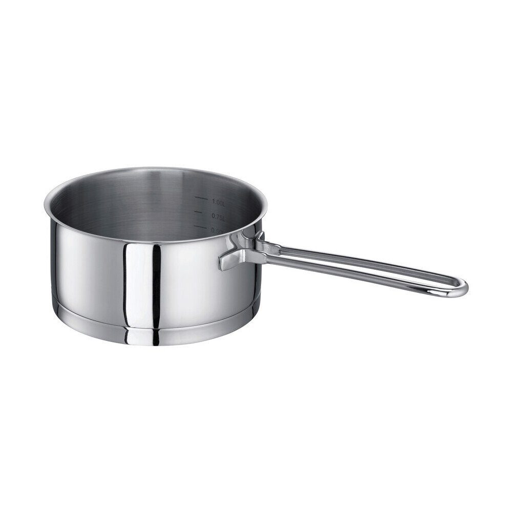 SCHULTE-UFER Bräter Stieltopf 16 cm Edelstahl Wega, Edelstahl rostfrei