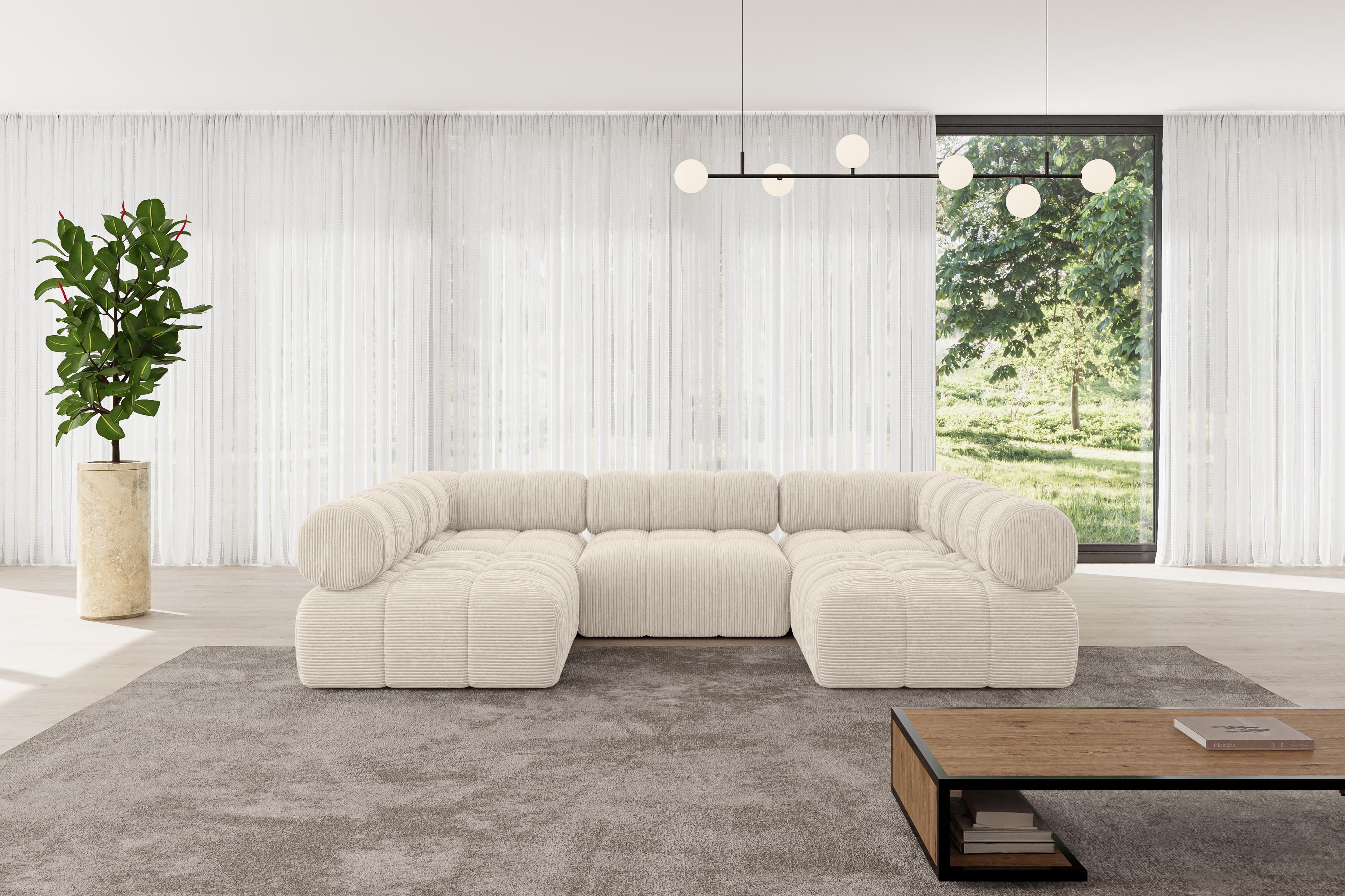 ALTDECOR Wohnlandschaft Garvo-U1, Corner Sofa U-Form günstig online kaufen