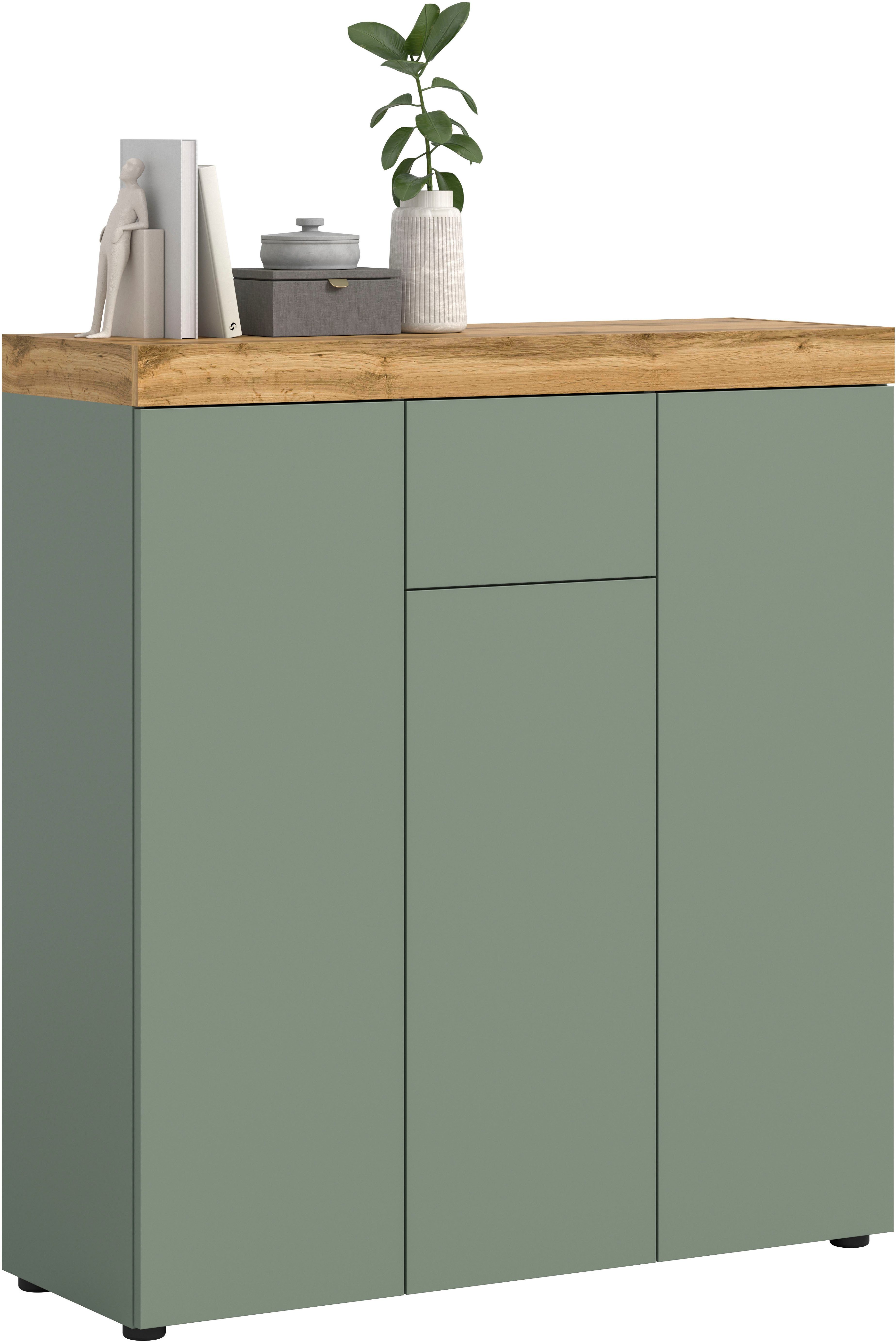 OTTO home Highboard MAMBO, TOPSELLER!, Höhe 115 cm, in verschiedenen Farben erhältlich (1 St., 2 farbige Ausführung, in verschiedenen Farben erhältlich), Kommode, Sideboard, Wohnzimmer, Schlafzimmer