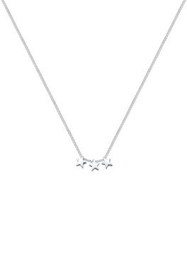 Elli Kette mit Anhänger Drei Sterne Astro Look Basic 925 Sterling Silber, Sterne