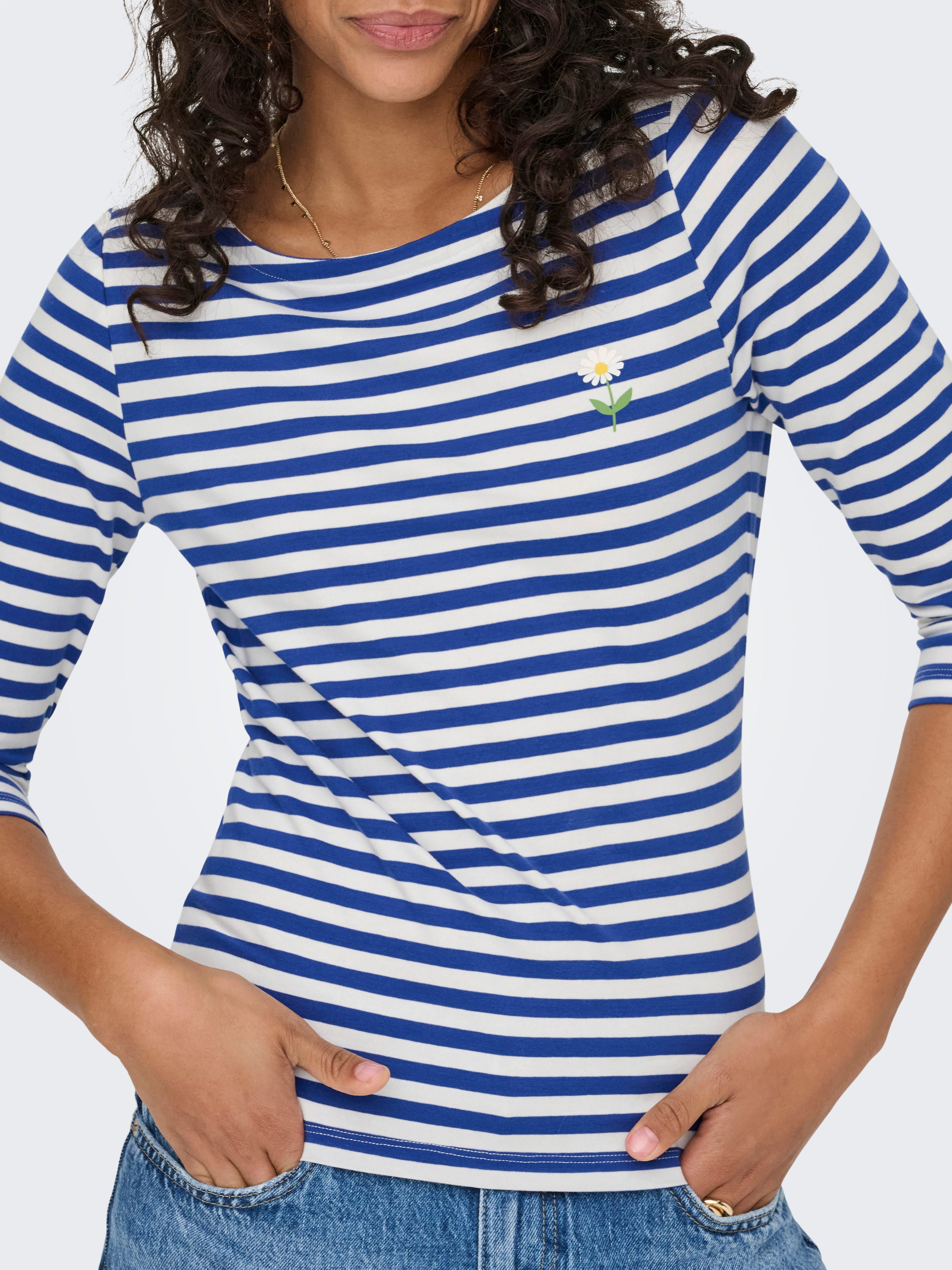 ONLY 3/4-Arm-Shirt ONLFIFI LIFE 3/4 PRINTED TOP CS JRS