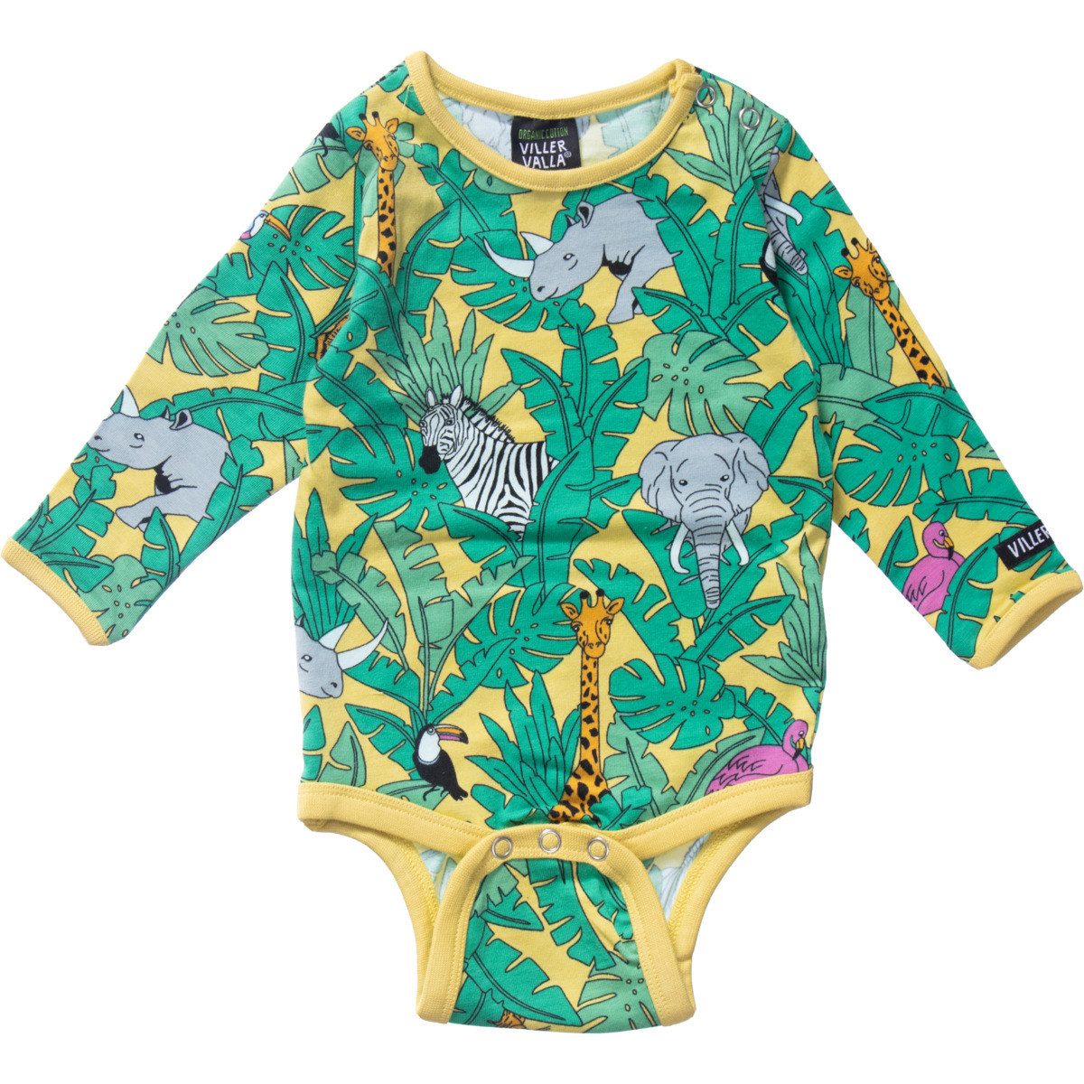 Villervalla Langarmbody 0103MKA Unisex Kinder (1-tlg) Langarm Einteiler, Body, Longsleeve-Body, Bodysuit, Stretchbody
