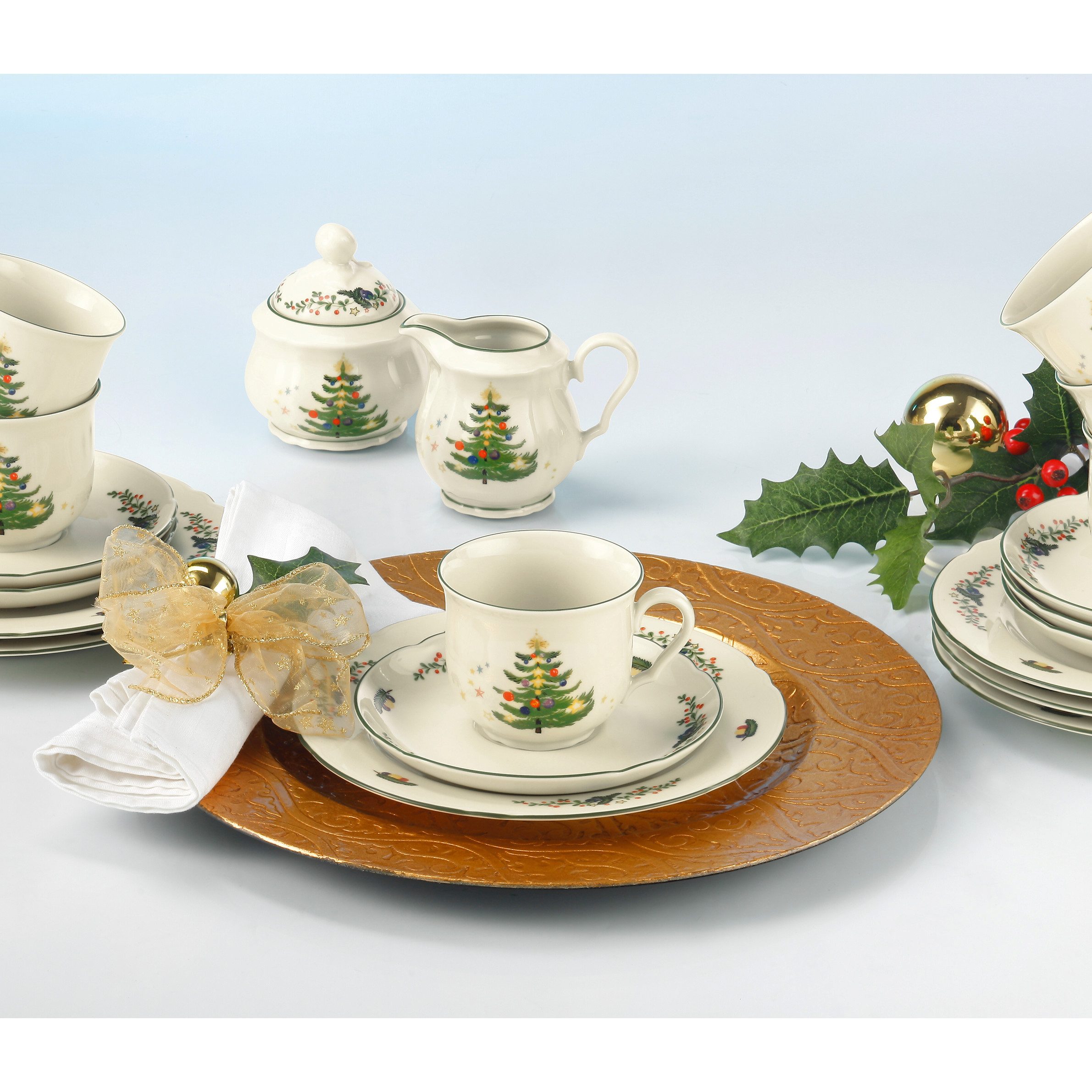 Seltmann Weiden Frühstücksteller Marieluise Weihnachten, (1 St), Teller rund 20 cm