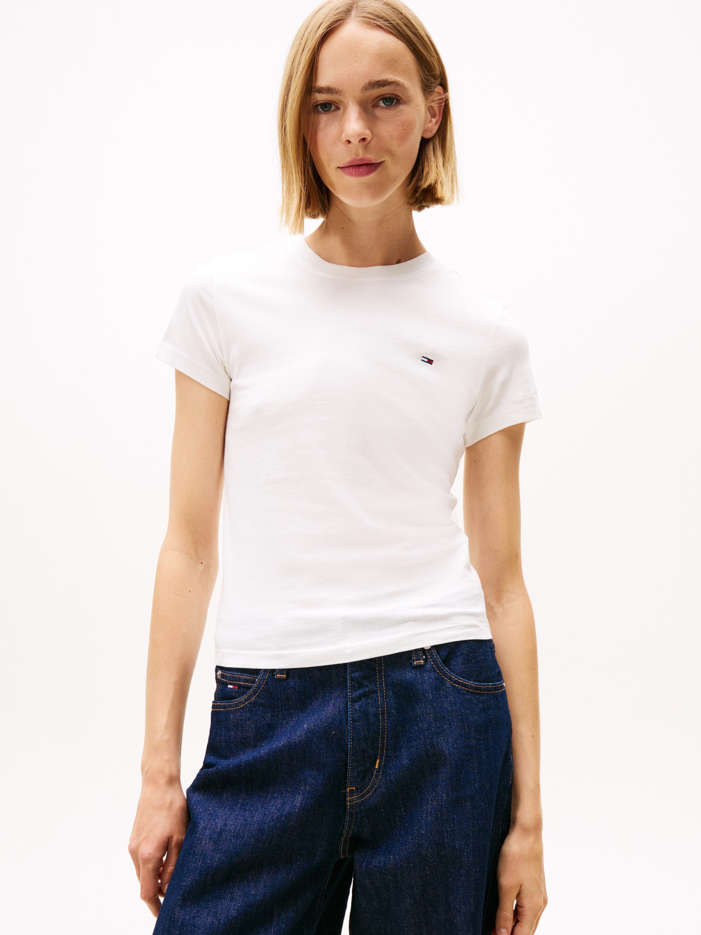 Tommy Jeans T-Shirt TJW 2PACK C-NECK TEE (Packung, 2-tlg., 2er) mit Logo-St günstig online kaufen