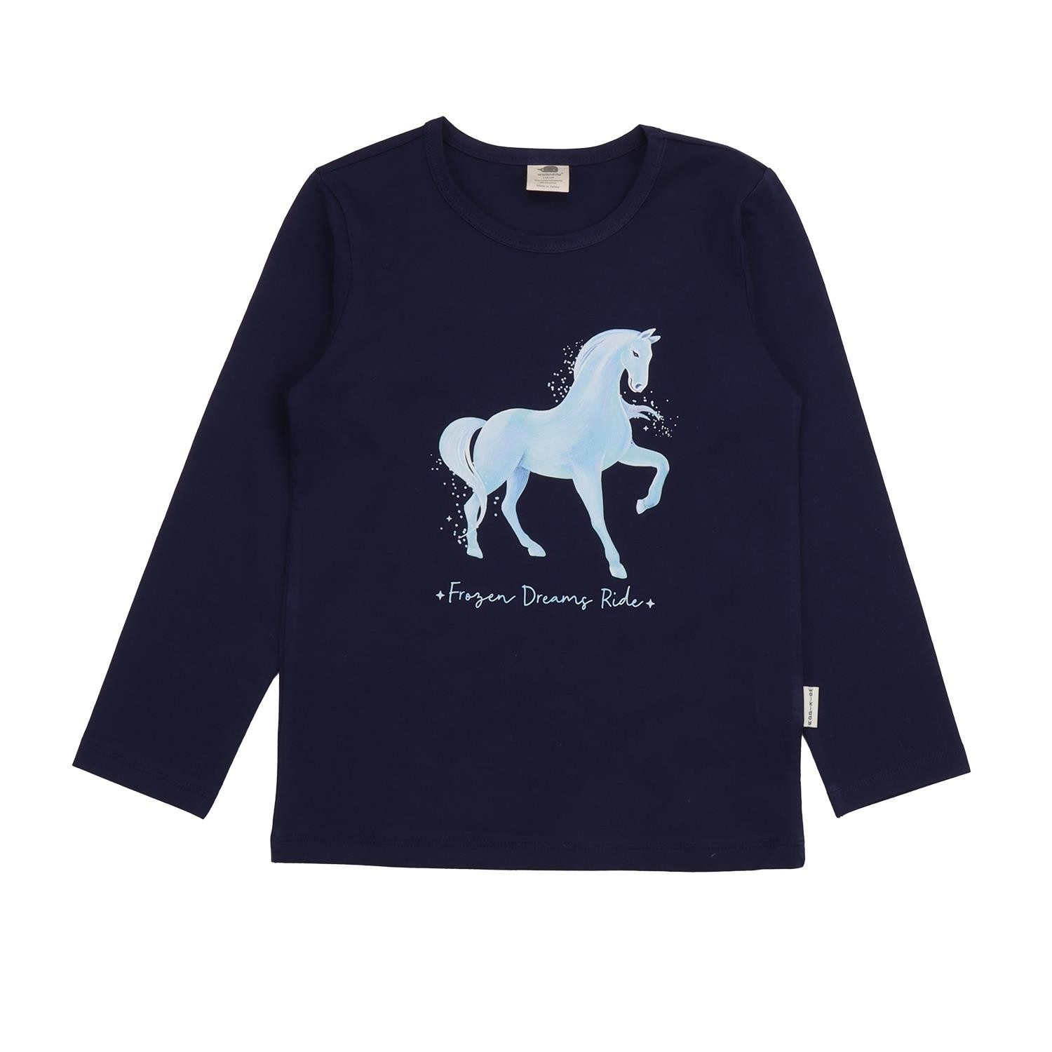 Langarmshirt Walkiddy mit Prinzessinmoiv aus Bio Baumwolle