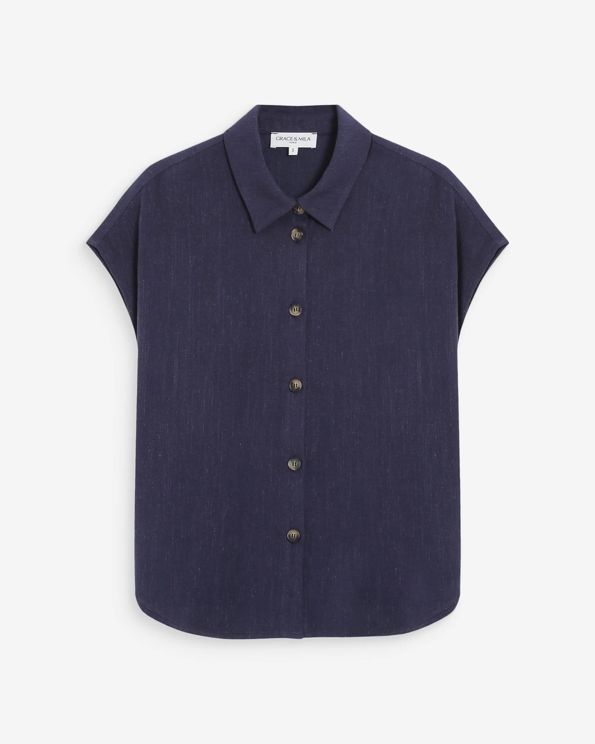 Grace & Mila Hemdbluse PEREZ - Blusenshirt Damen - modische Basic Bluse