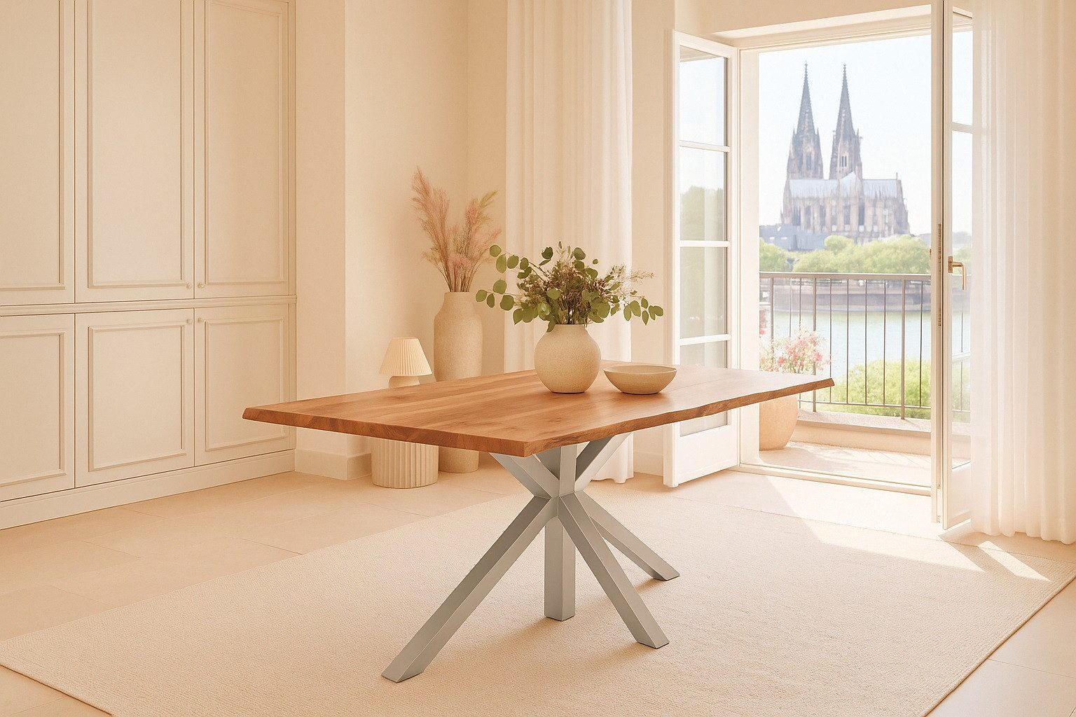 SAM® Baumkantentisch Spider, massives Akazienholz, Baumkante, günstig online kaufen