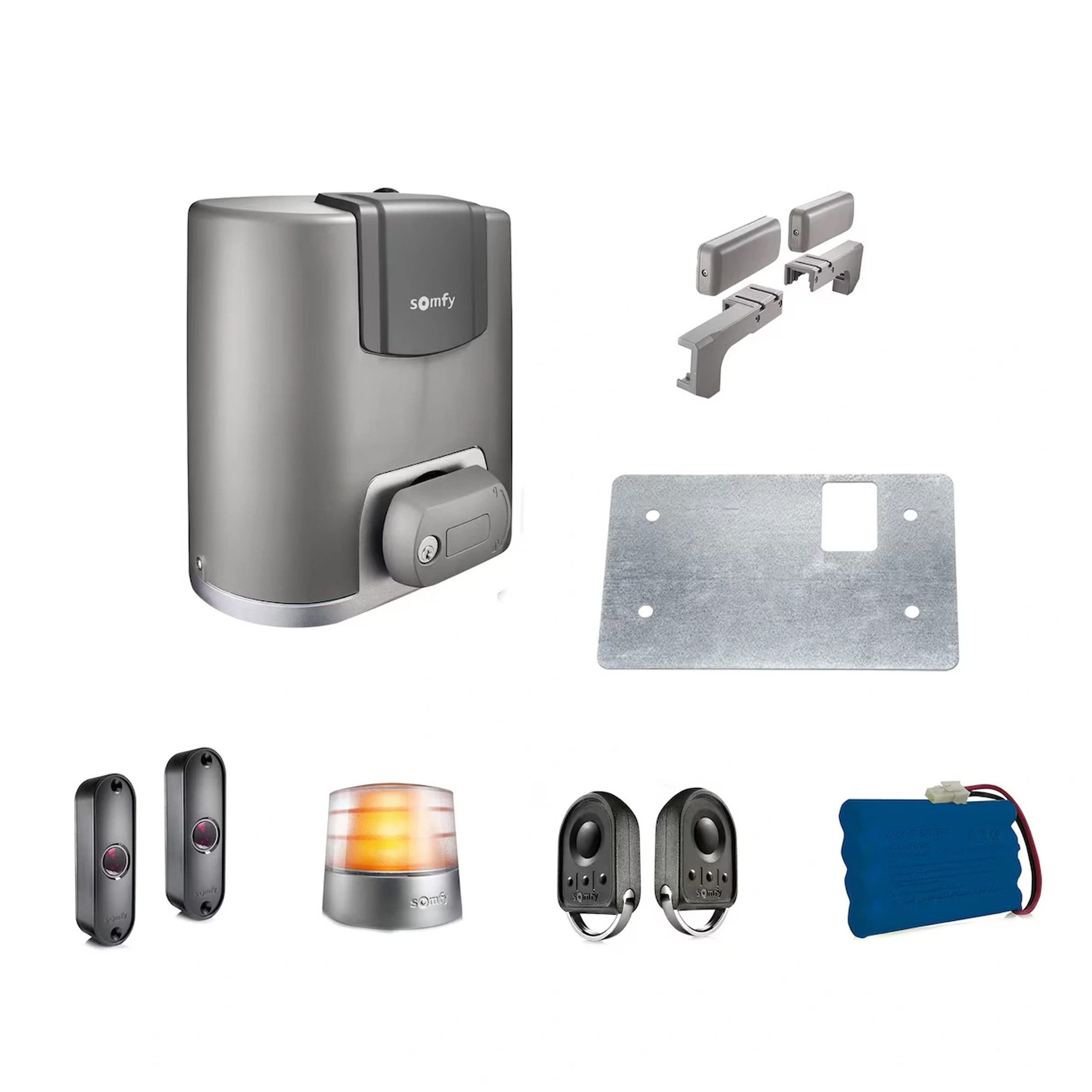 Somfy Garagentorantrieb Somfy 1246489 ELIXO 3S+ IO Comfort Pack – Schiebetorantrieb bis 600 kg, (1-tlg)
