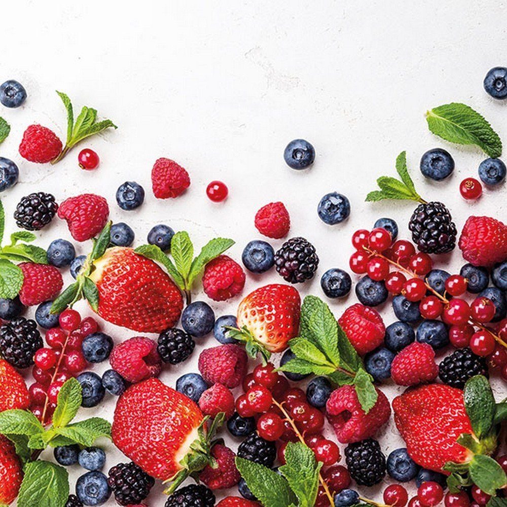 Ambiente Luxury Paper Products Papierserviette 20 Servietten Forest Fruits 33x33cm, (20 St)