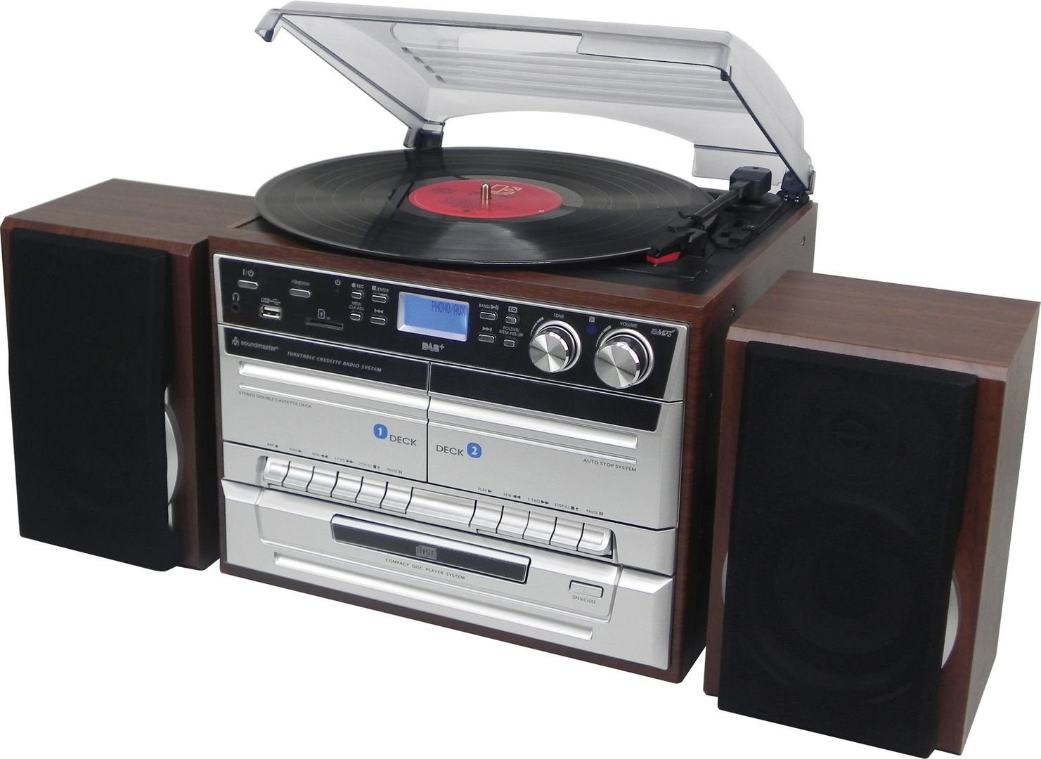 Soundmaster »Soundmaster MCD5550DBR DAB+ Radio,Doppelkassette,CD