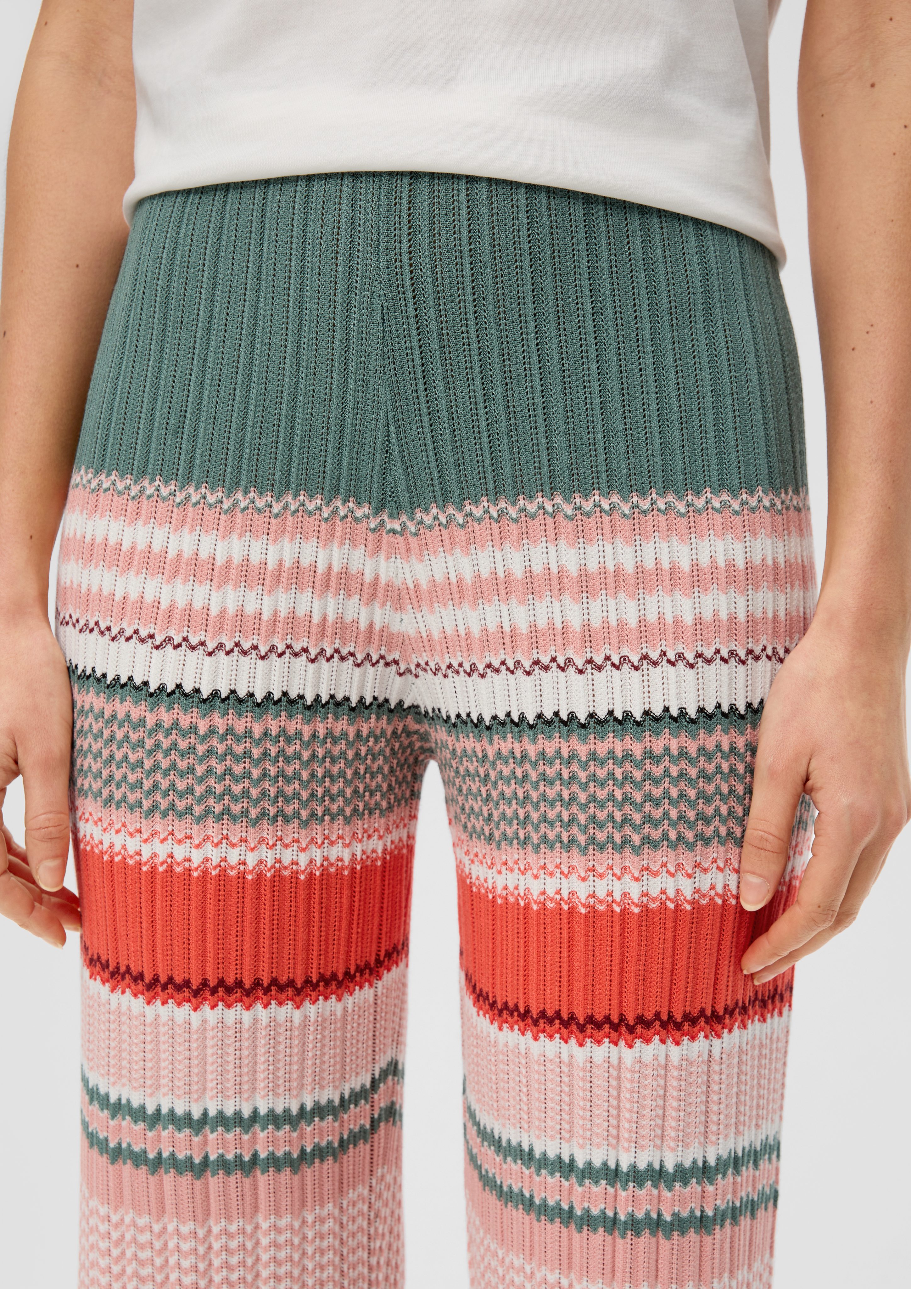 s.Oliver Stoffhose Regular: Strickhose aus Viskosestretch günstig online kaufen