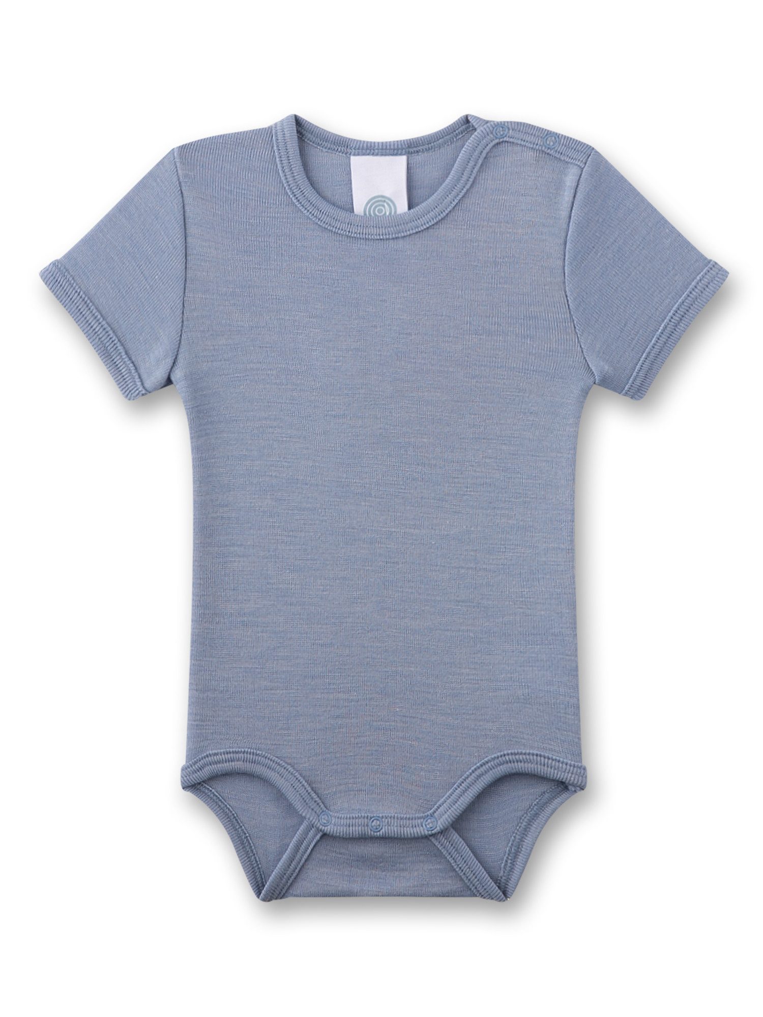 Sanetta Kurzarmbody Classic Wool Silk