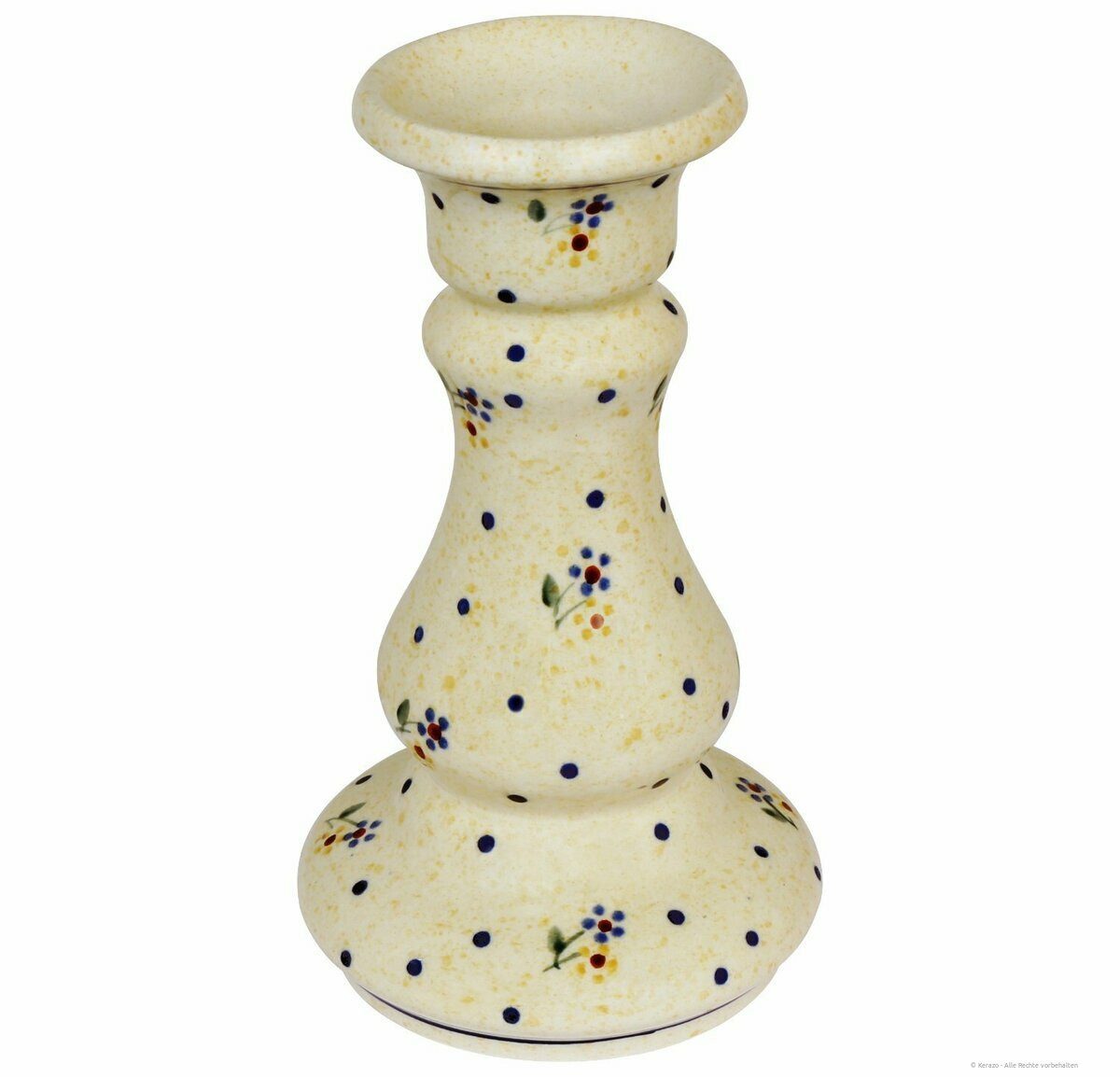 Bunzlauer Keramik Kerzenständer Bunzlauer Keramik Baluster Kerzenständer Ø10 cm,16,7 cm hoch, Dekor111