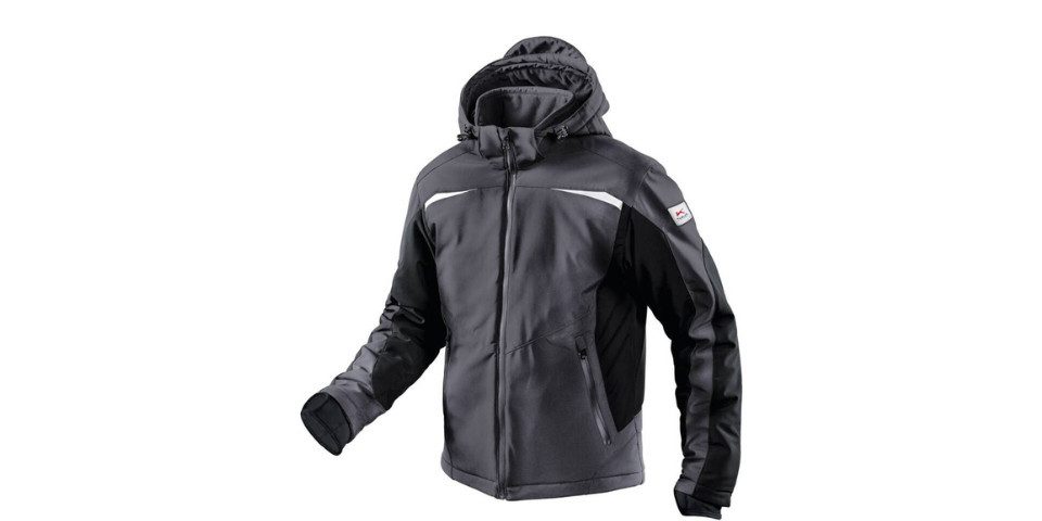 Kübler Winterjacke Wintersoftshelljacke Puls/Activiq anthrazit/schwarz 320g/m² Reflex-Elemente