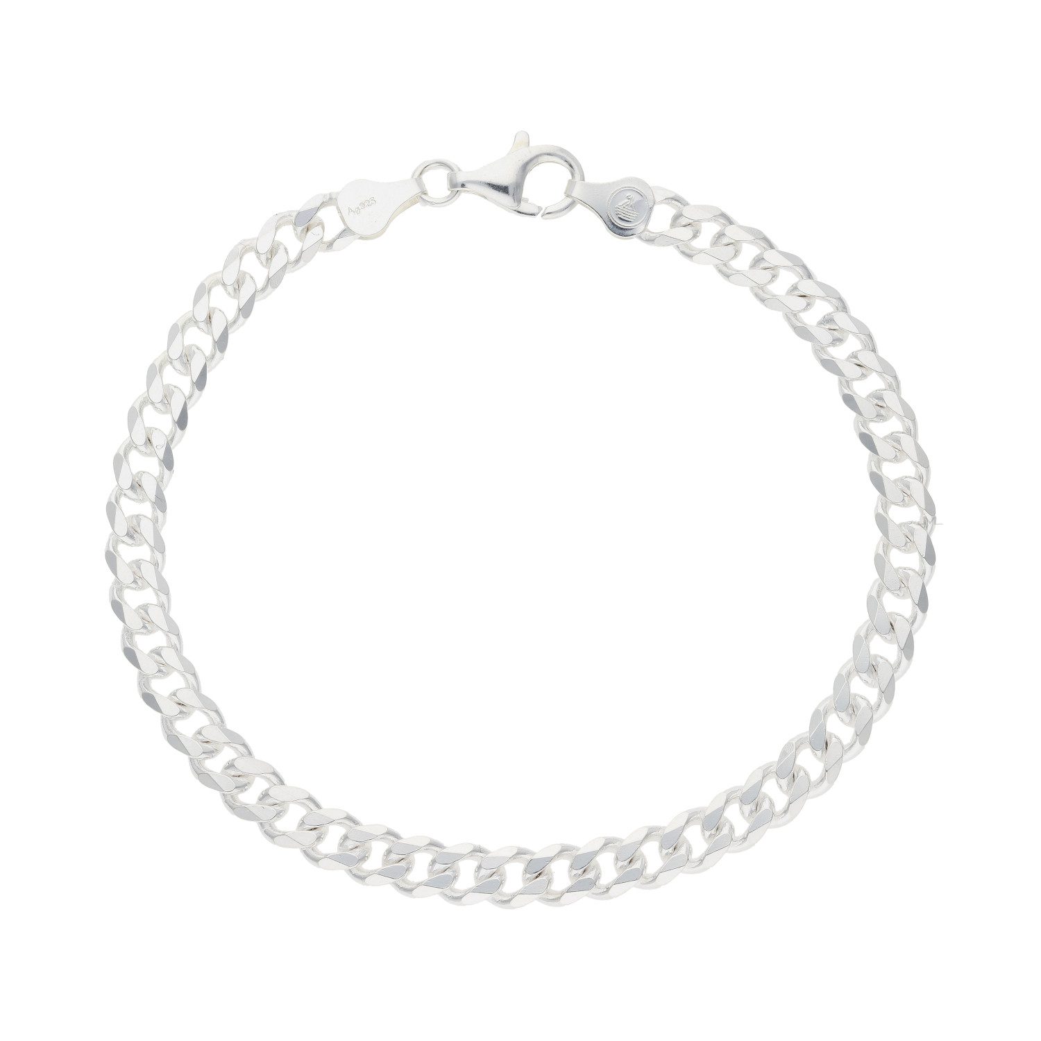 JuwelmaLux Panzerarmband Panzerarmband Silber 925 diamantiert JL48-03-0142 JuwelmaLux (kein Set, 1-tlg., kein Set)