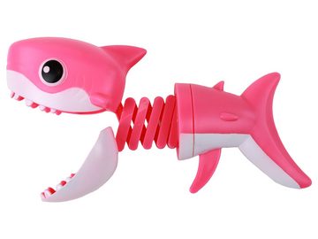 LEAN Toys Laserpistole Spielzeug Fisch Beißend Haifisch Shark Pistole Gewehr Beißhai Feder