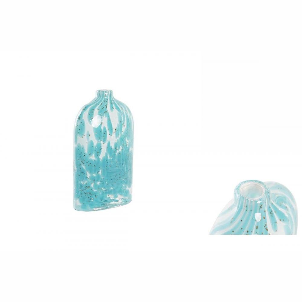 DKD Home Decor Dekovase Vase cm Blau 12 21,5 7,5 x Home Glas Mediterraner Decor x DKD