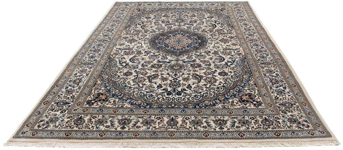 Wollteppich Nain Medaillon Beige 297 x 199 cm, morgenland, rechteckig, Höhe: 10 mm, Unikat mit Zertifikat