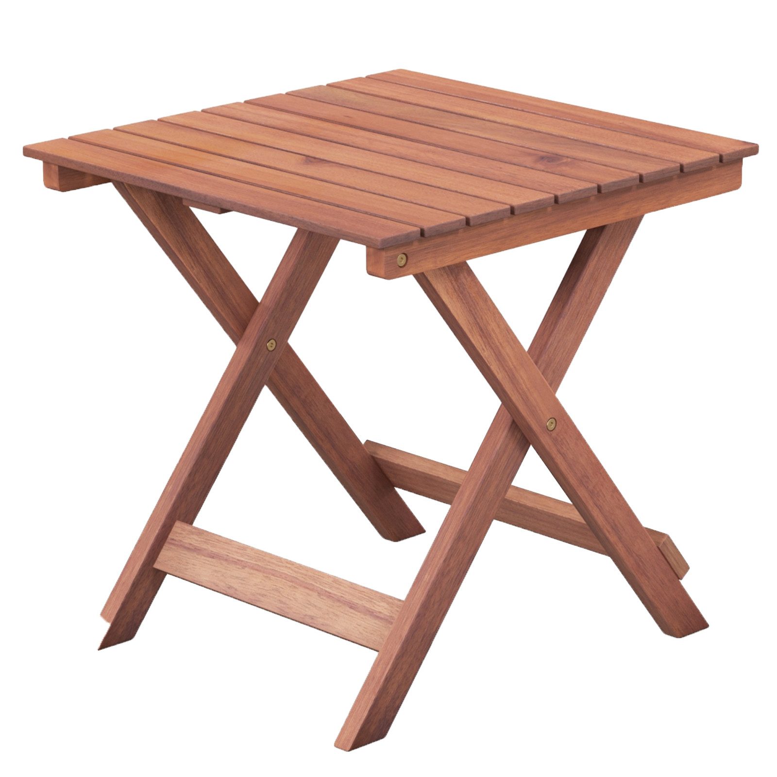 COSTWAY Gartentisch, wetterfest, Beistelltisch Akazienholz, Lamellen-Design günstig online kaufen