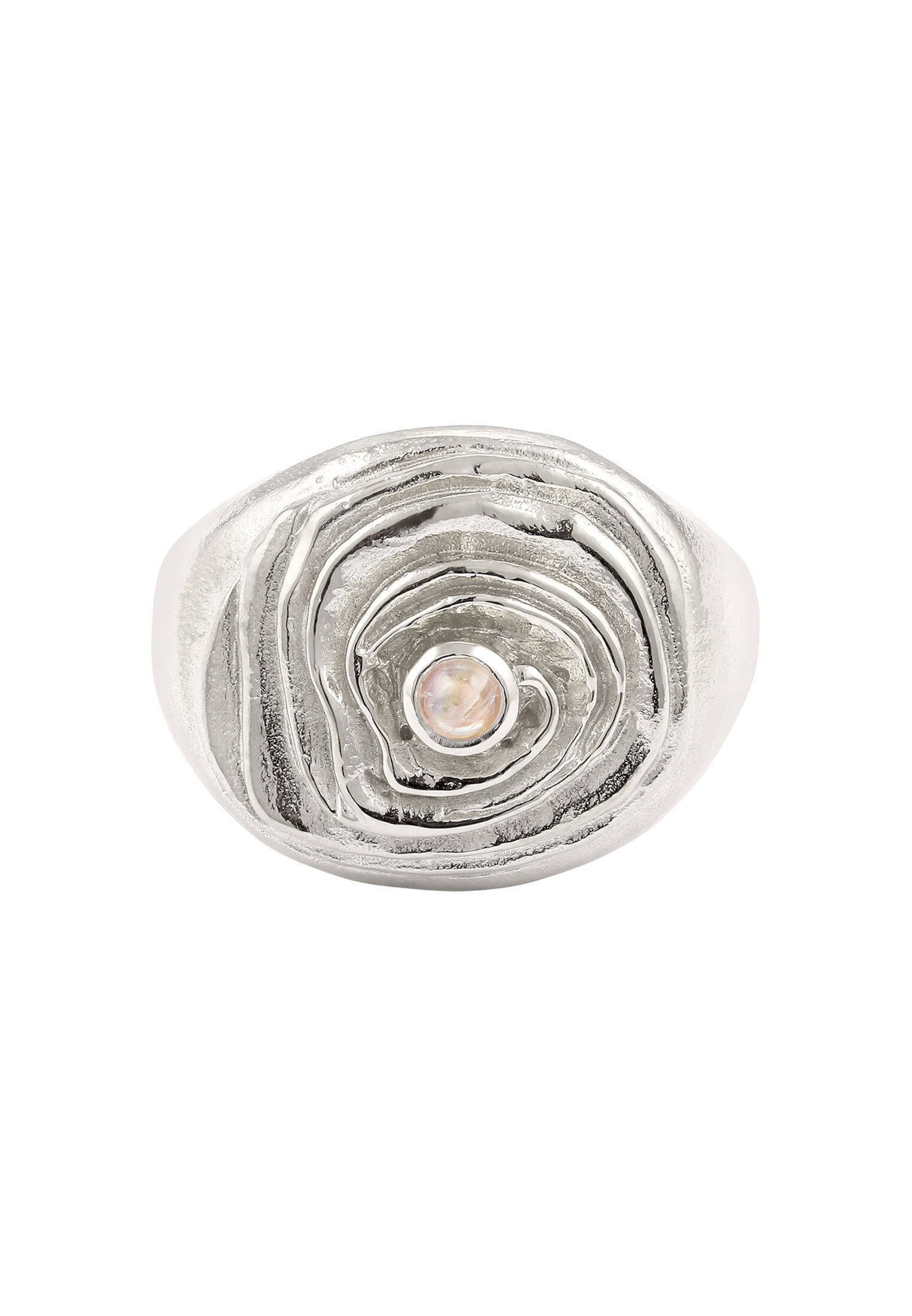 HAZE & GLORY Fingerring Kreis Mondstein günstig online kaufen