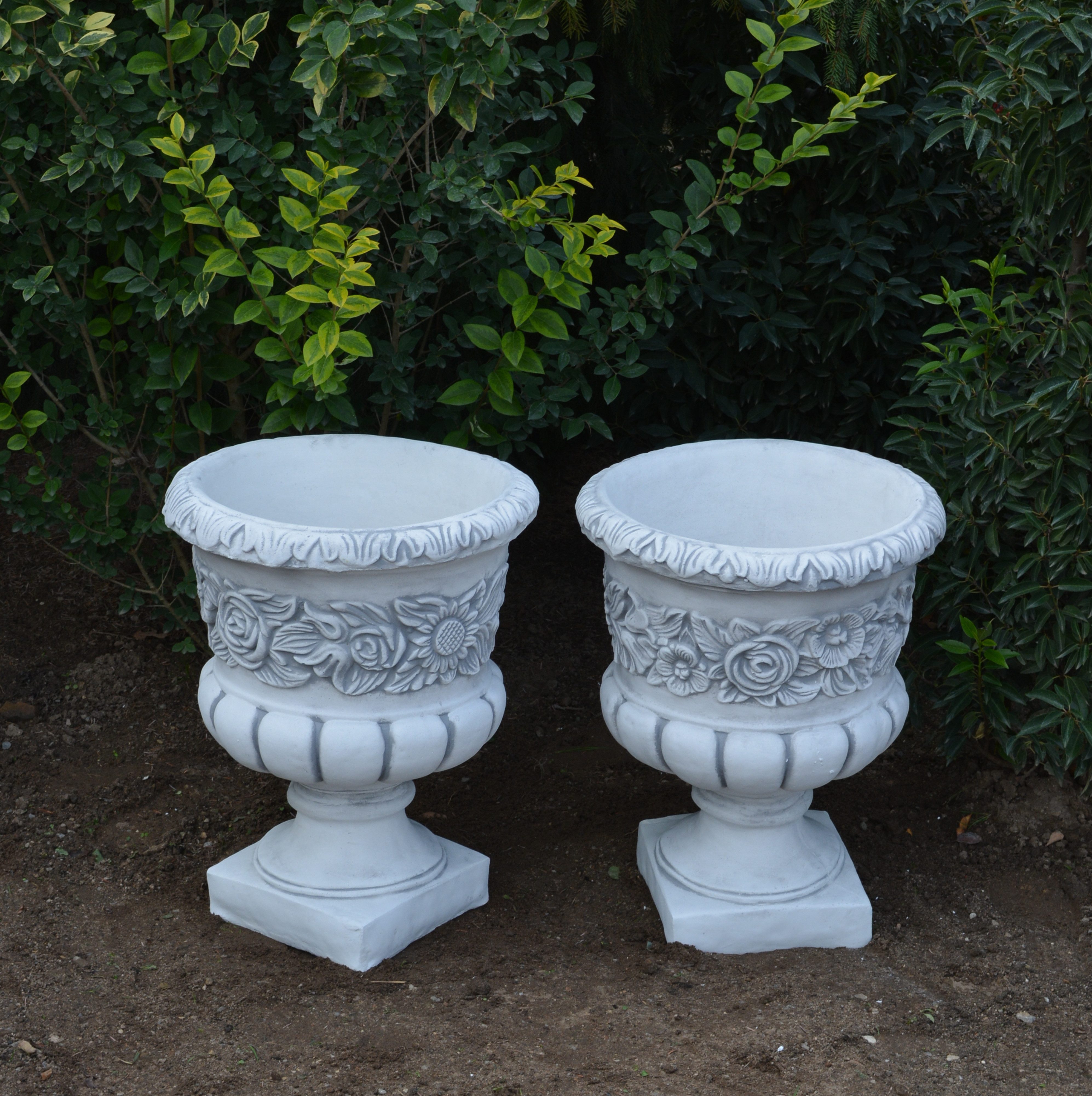 gartendekoparadies.de Pflanzkübel Blumentöpfe Pflanzgefäß, H. 61 cm, 13 Liter, je 60 kg (2er-Set), Frostsicher