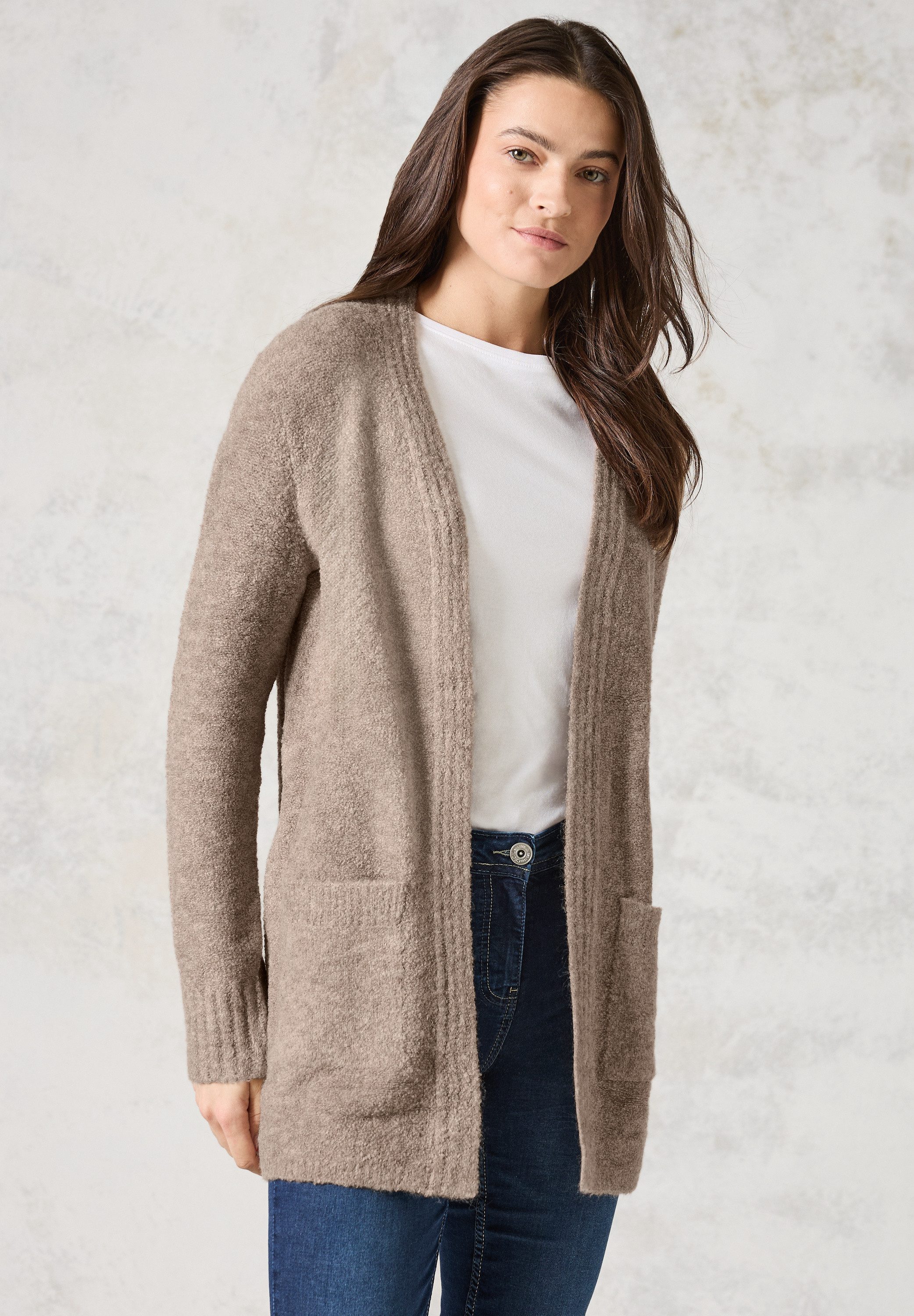 Longstrickjacke
